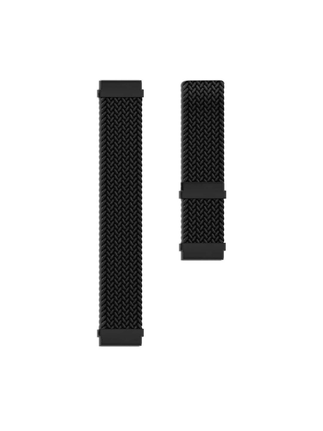 

DailyObjects Braided Solo Loop Durable Smart Watch Strap, Black