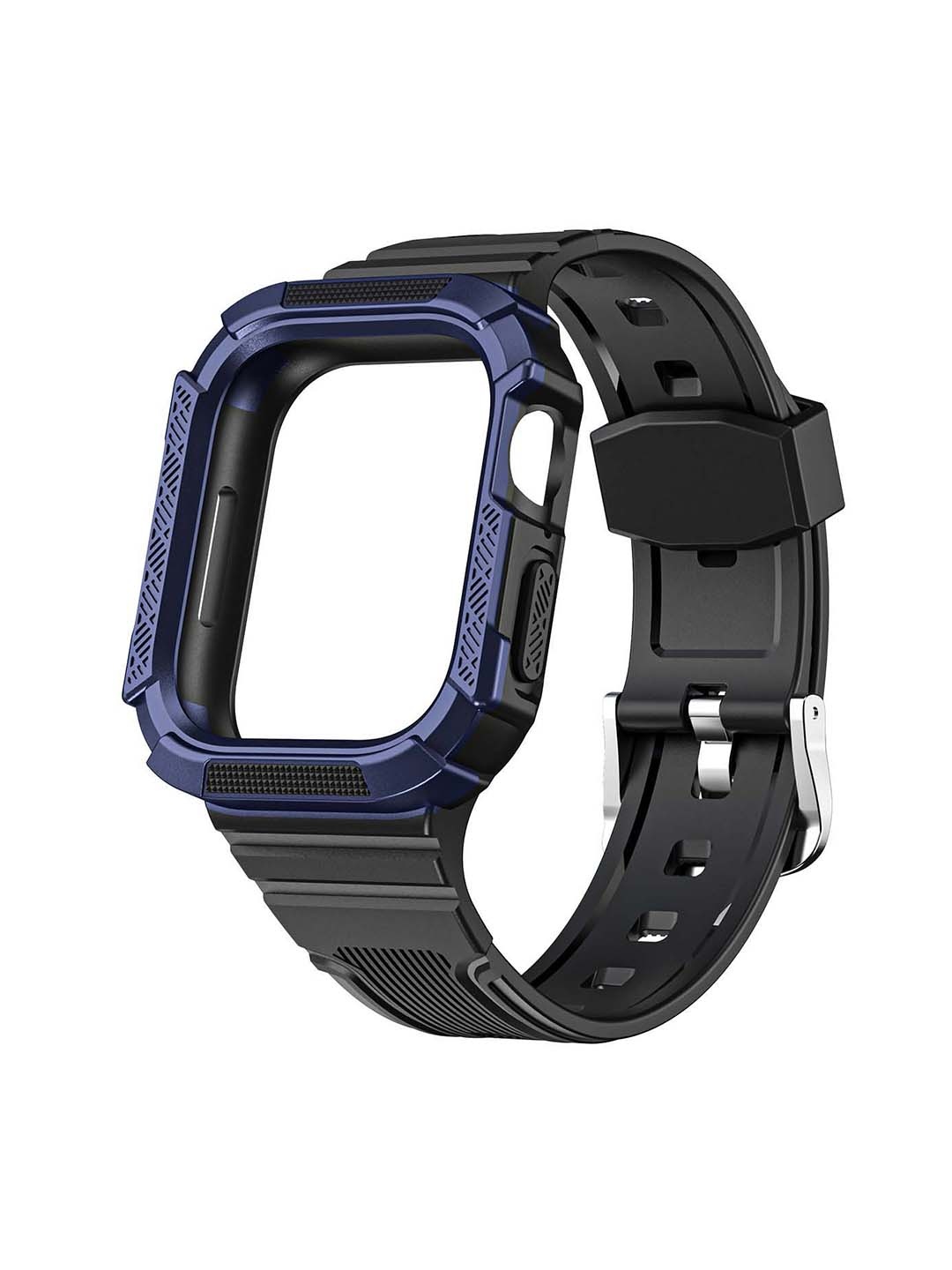 

DailyObjects Plastic Active Fit WatchBand With Protective Bumper Case, Black