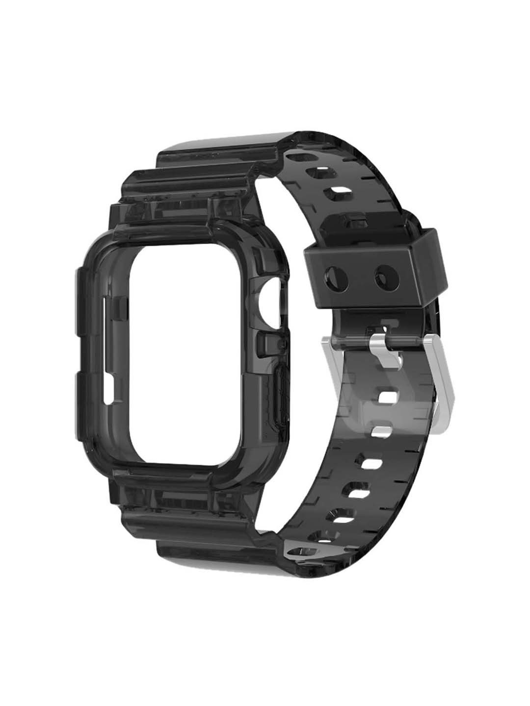 

DailyObjects 2.0 Apple WatchBand With Protective Bumper Case, Black
