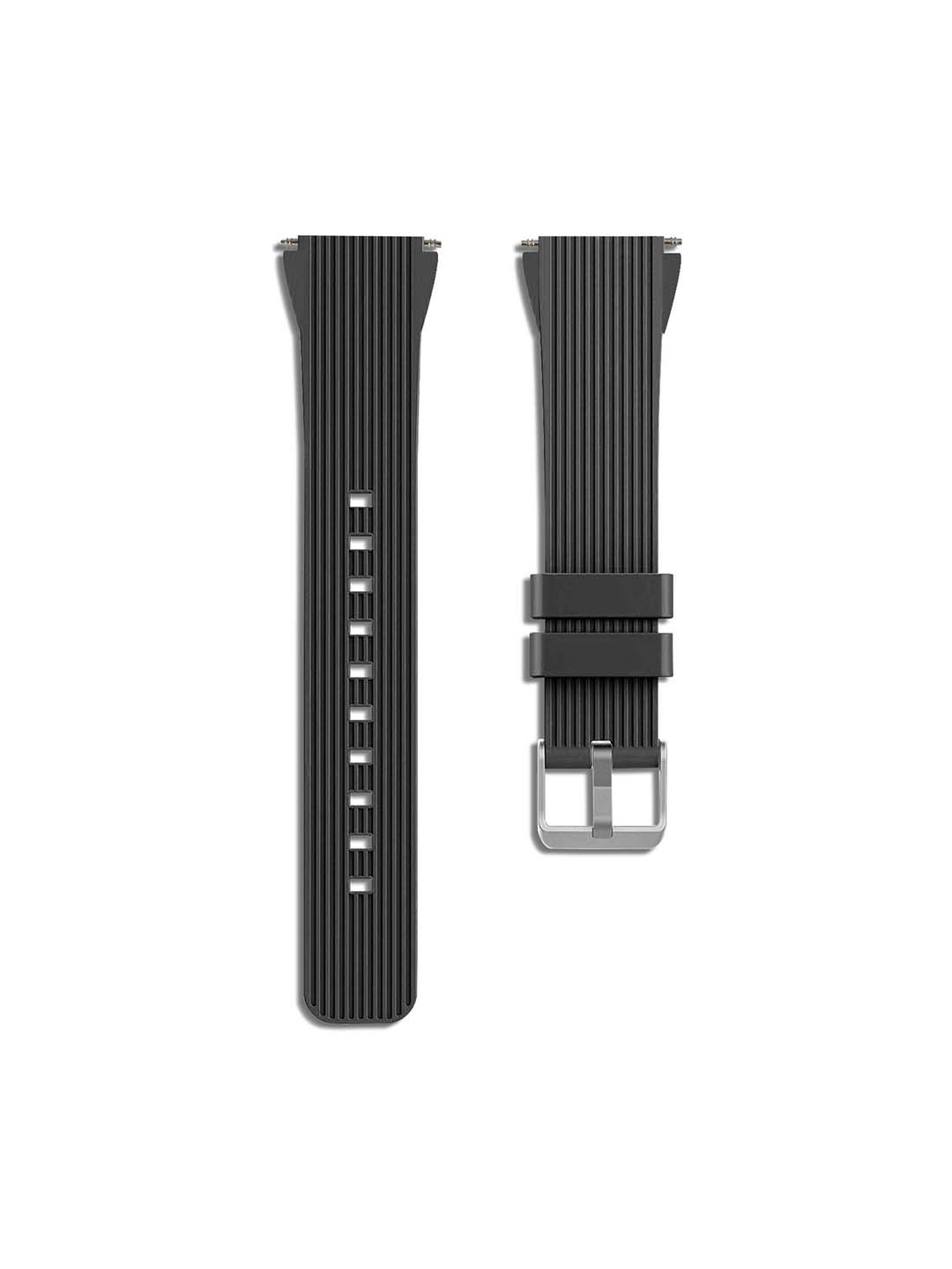 

DailyObjects Silicone Smartwatch Strap, Black