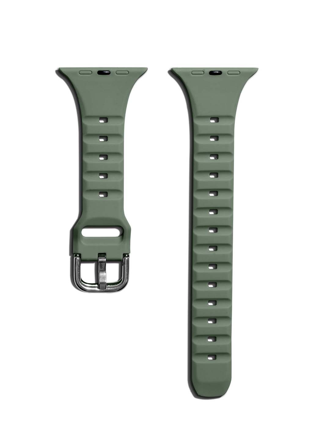 

DailyObjects Ribbed Silicone Apple WatchBand, Green