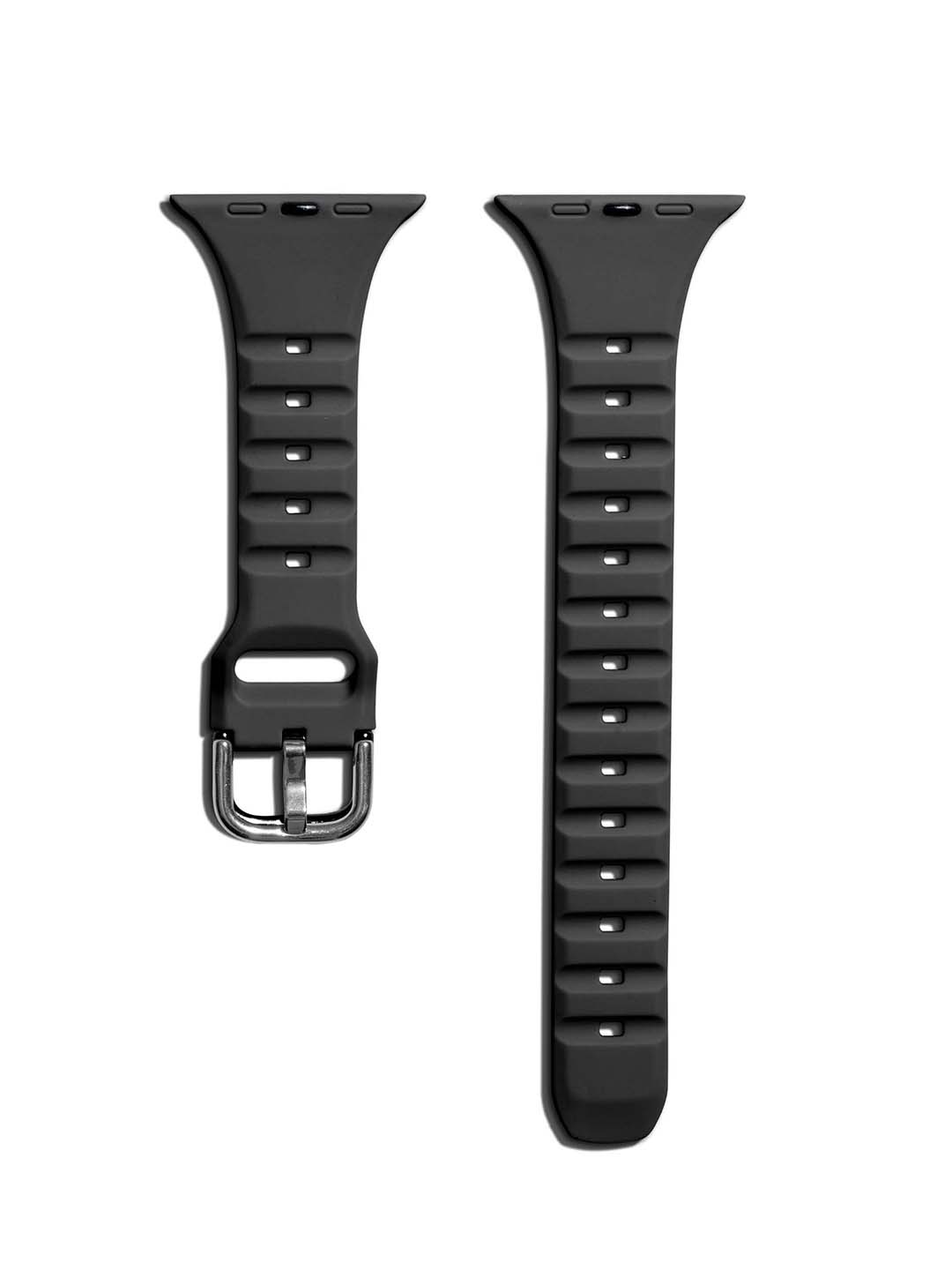 

DailyObjects Silicon Smart Watch Straps, Black