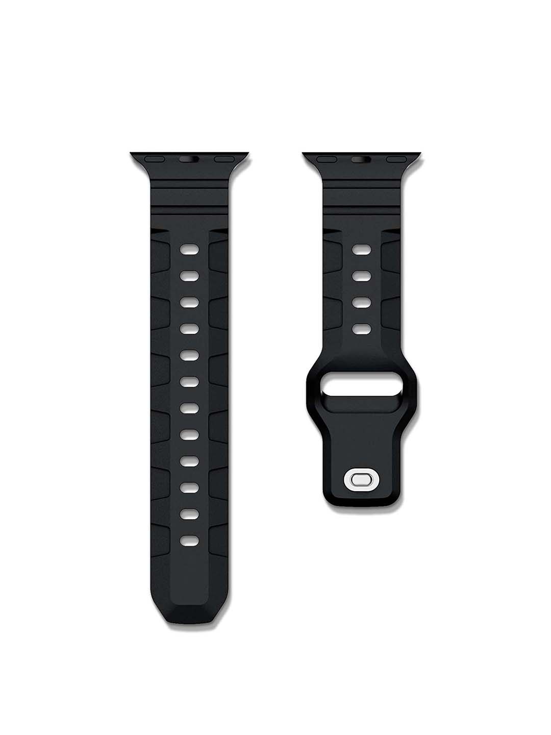 

DailyObjects Silicone Smartwatch Strap, Black