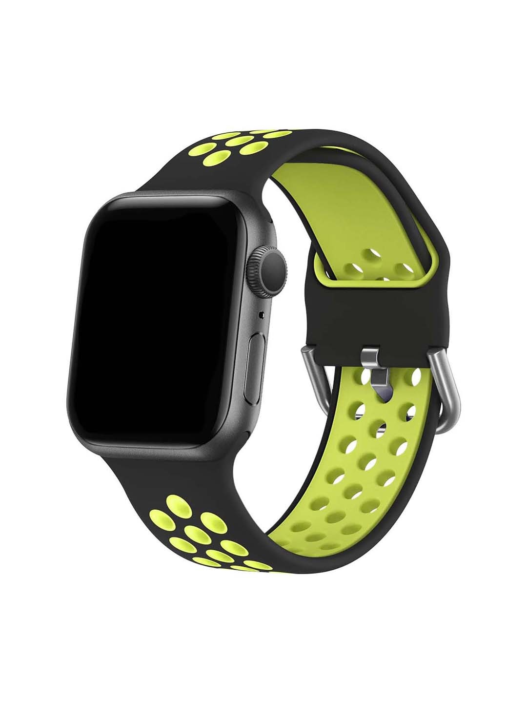 

DailyObjects Silicone Smartwatch Strap, Black
