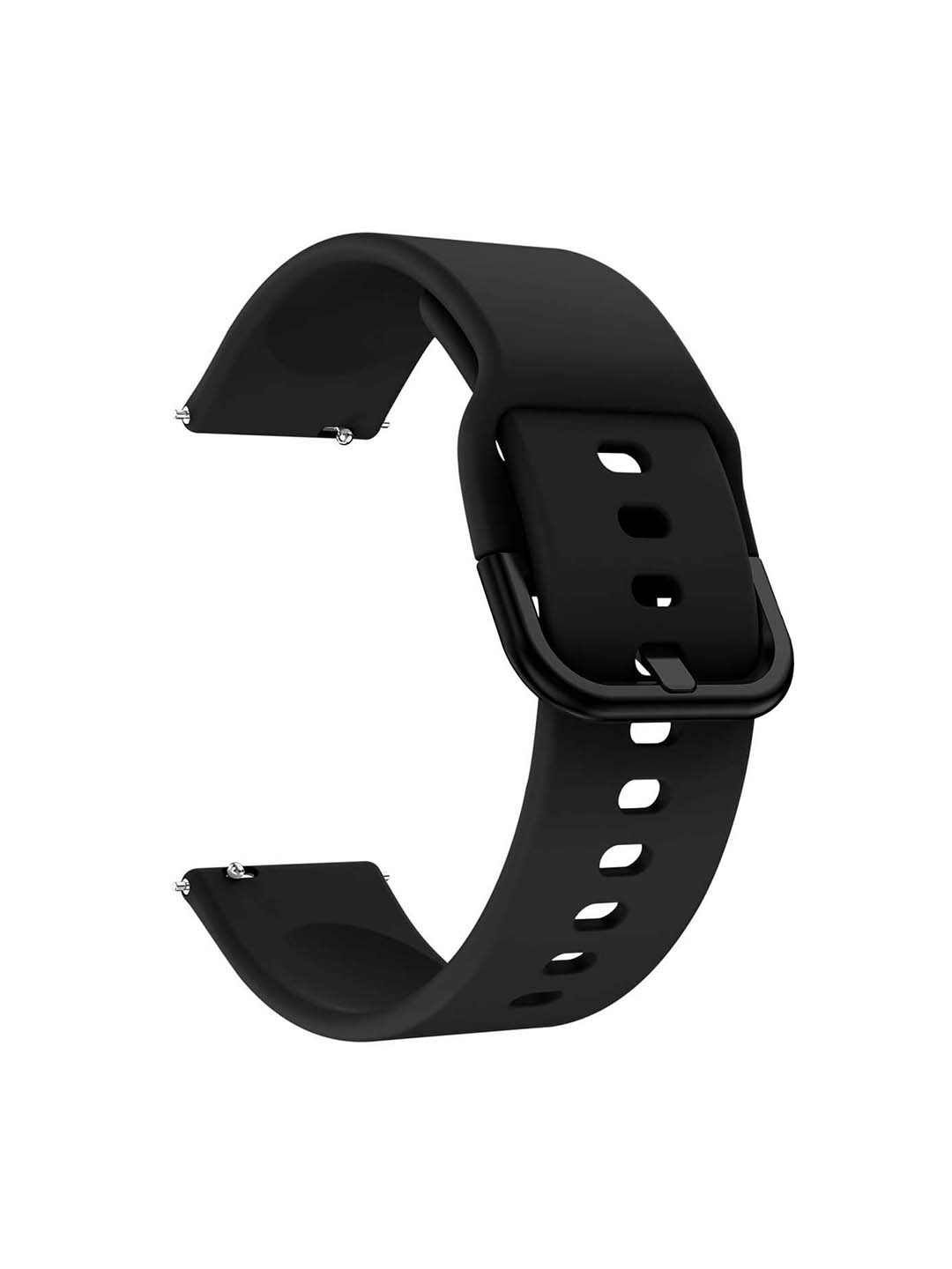 

DailyObjects Silicone Durable Watch Straps, Black