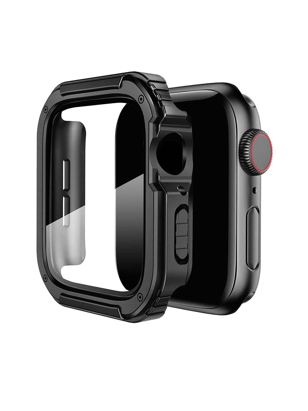 

DailyObjects Athletic Fit Apple Watch Series Case with Screen Protector, Black