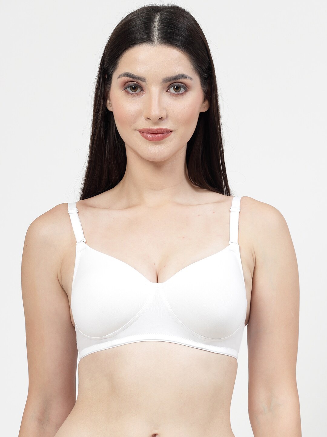 

DressBerry White Medium Coverage All Day Comfort Padded T-shirt Bra