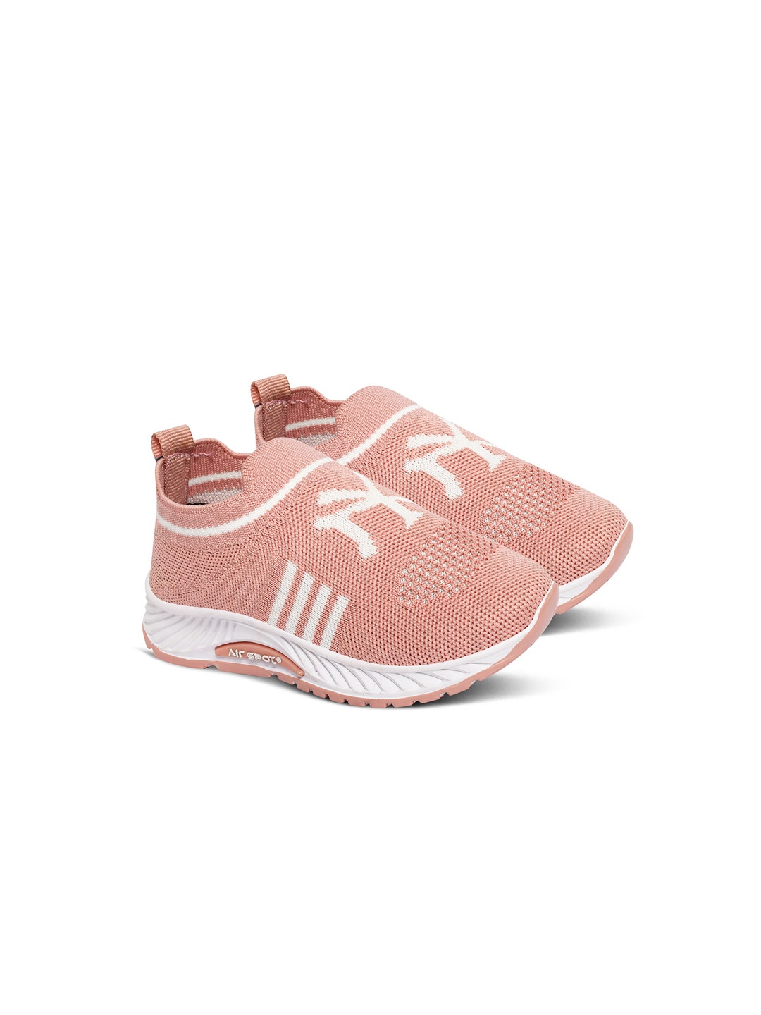 

Airspot Kids JOKER Printed Lightweight Slip-On Sneakers, Peach