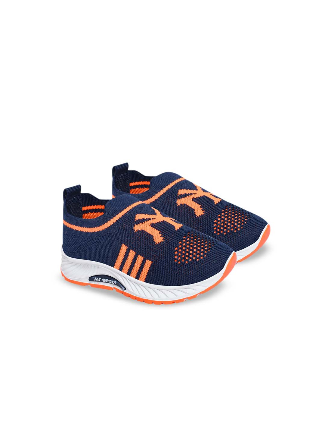 

Airspot Kids JOKER Printed Lightweight Slip-On Sneakers, Navy blue