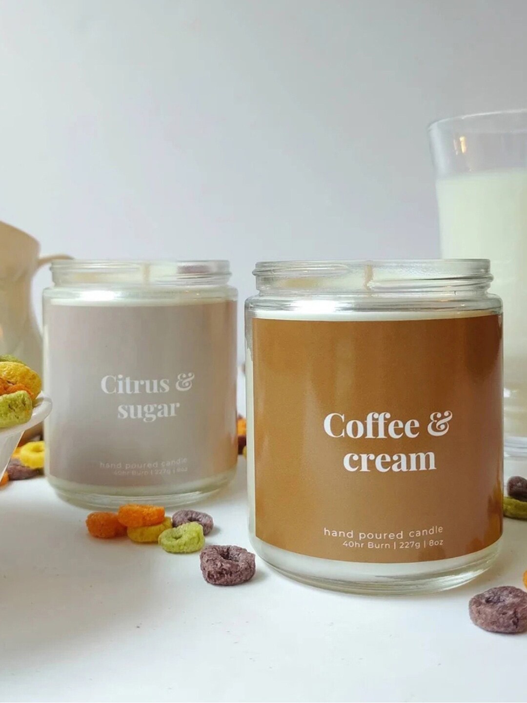 

Aromatic Fables 2 Pieces White Citrus & Coffee Scented Candles