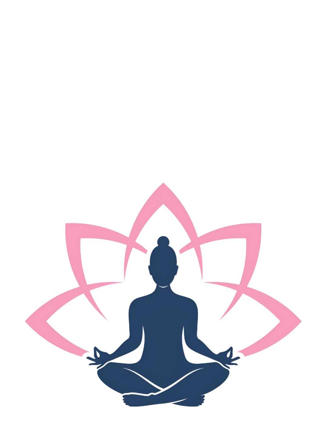

CVANU Blue & Pink Meditation Yoga Printed Self-Adhesive Vinyl Wall Sticker