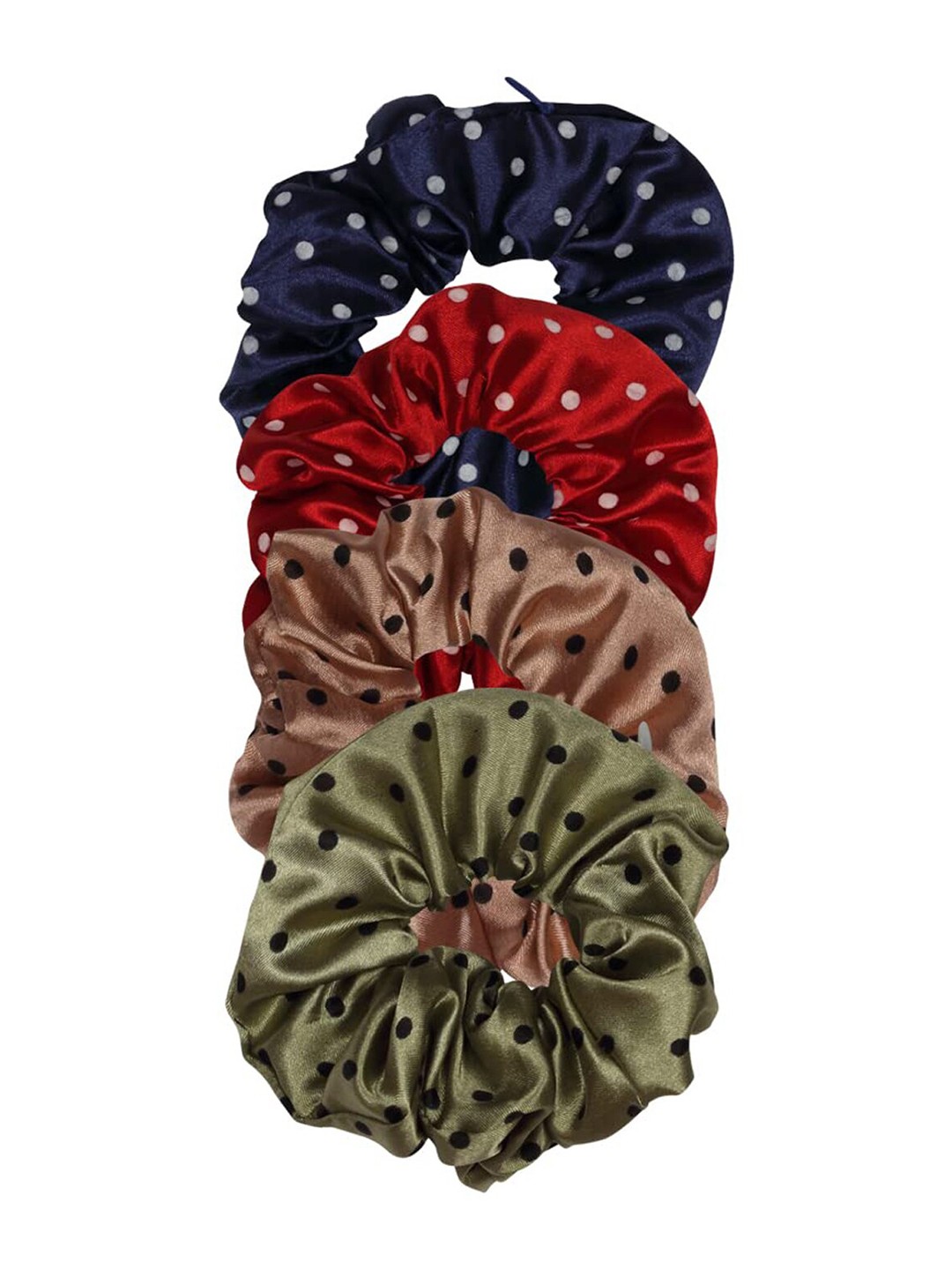 

FIMBUL Set of 4 Fabric Ponytail Holders, Red