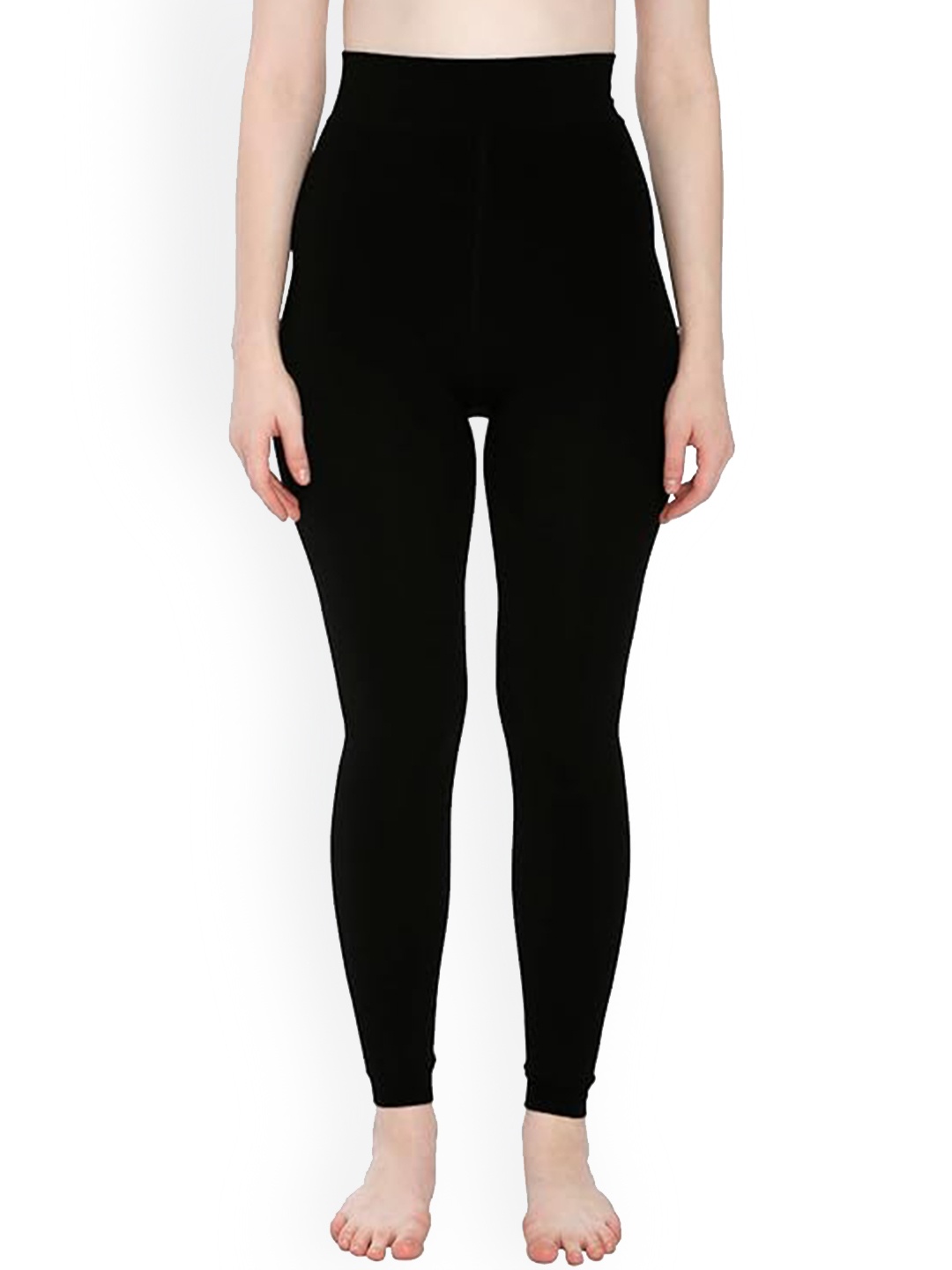 

BRACHY Women Wool High-Waist Thermal Bottoms, Black
