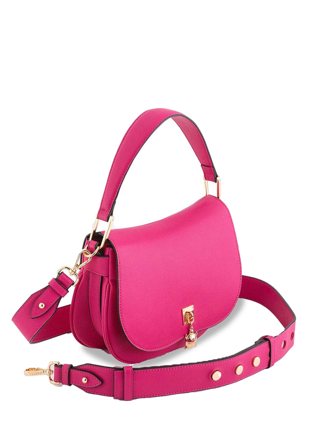 

CARPISA Structured Leather Handheld Bag, Pink