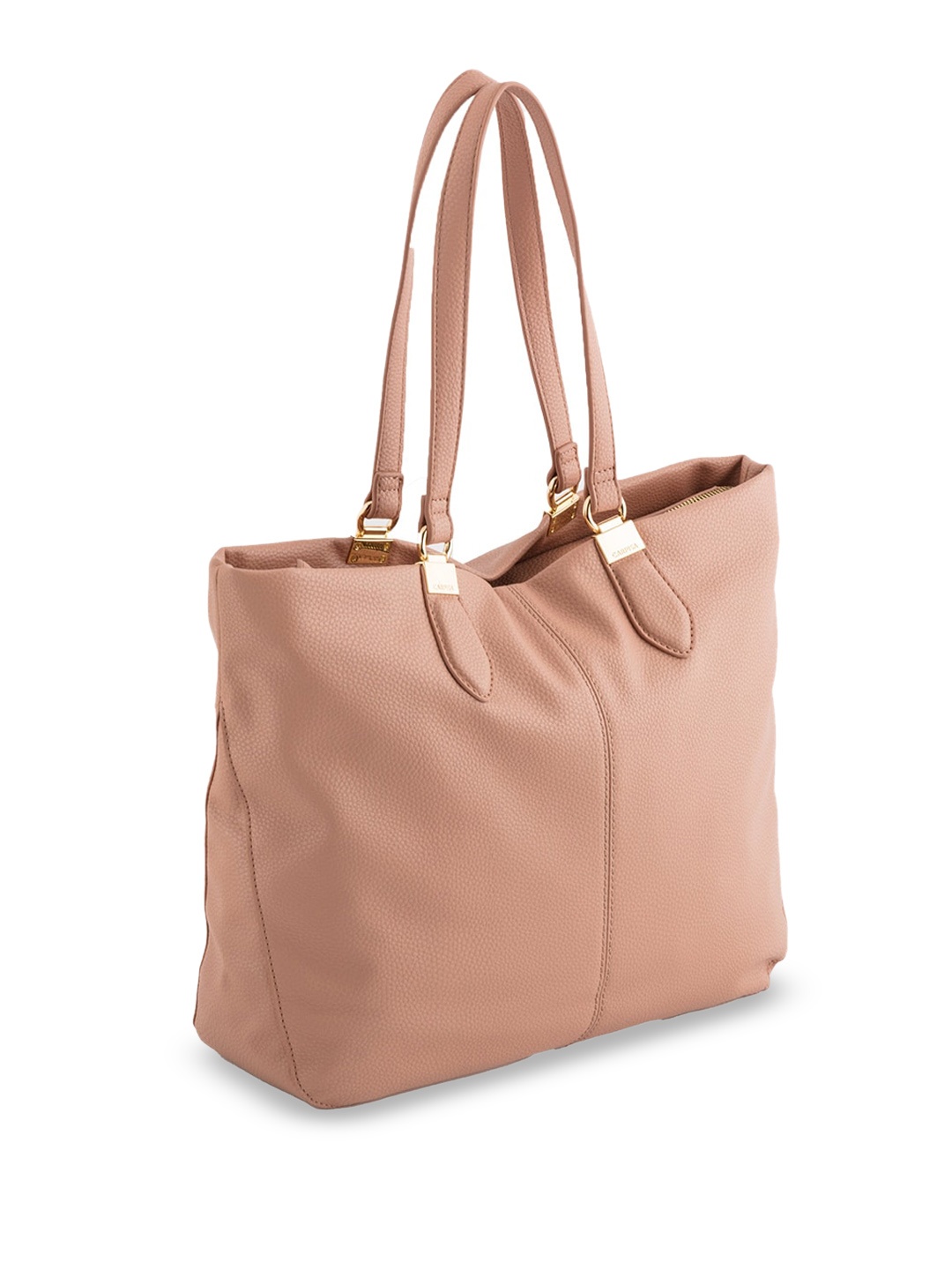 

CARPISA Textured Leather Shoulder Bag, Pink