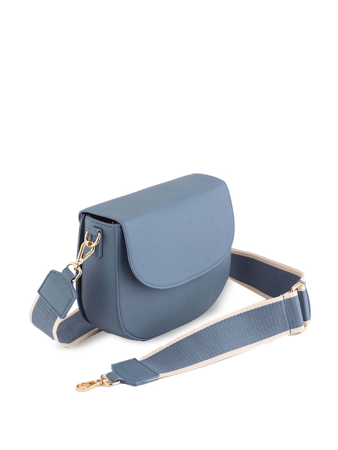 

CARPISA Textured Leather Sling Bag, Blue