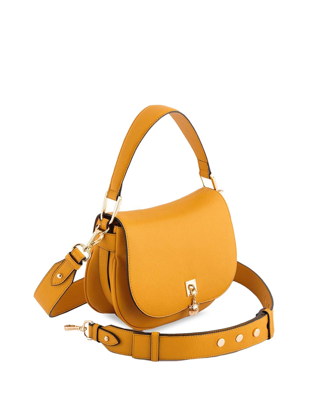 

CARPISA Structured Leather Handheld Bag, Yellow