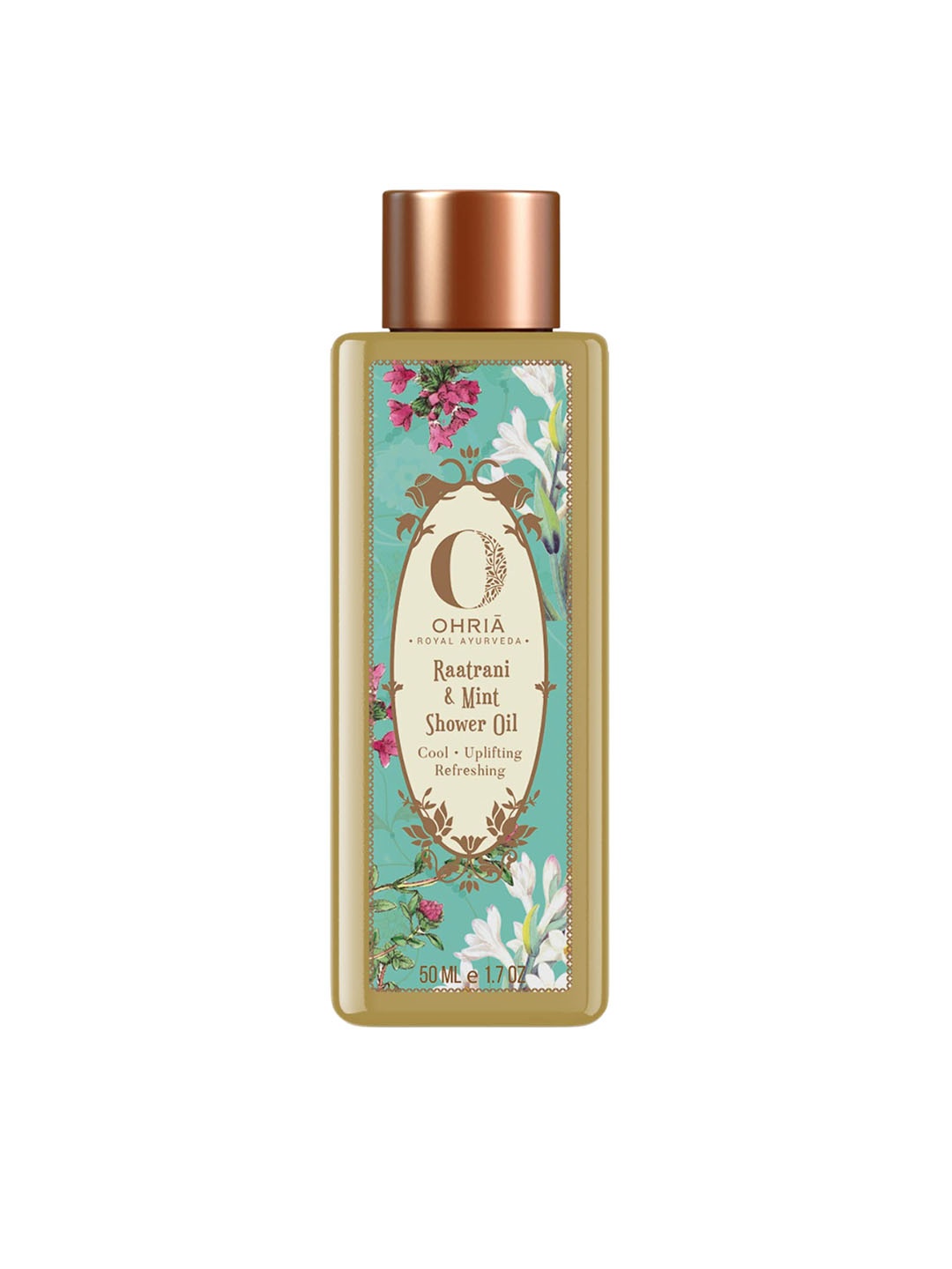 

OHRIA AYURVEDA Raatrani & Mint Shower Oil - 50ml, Green