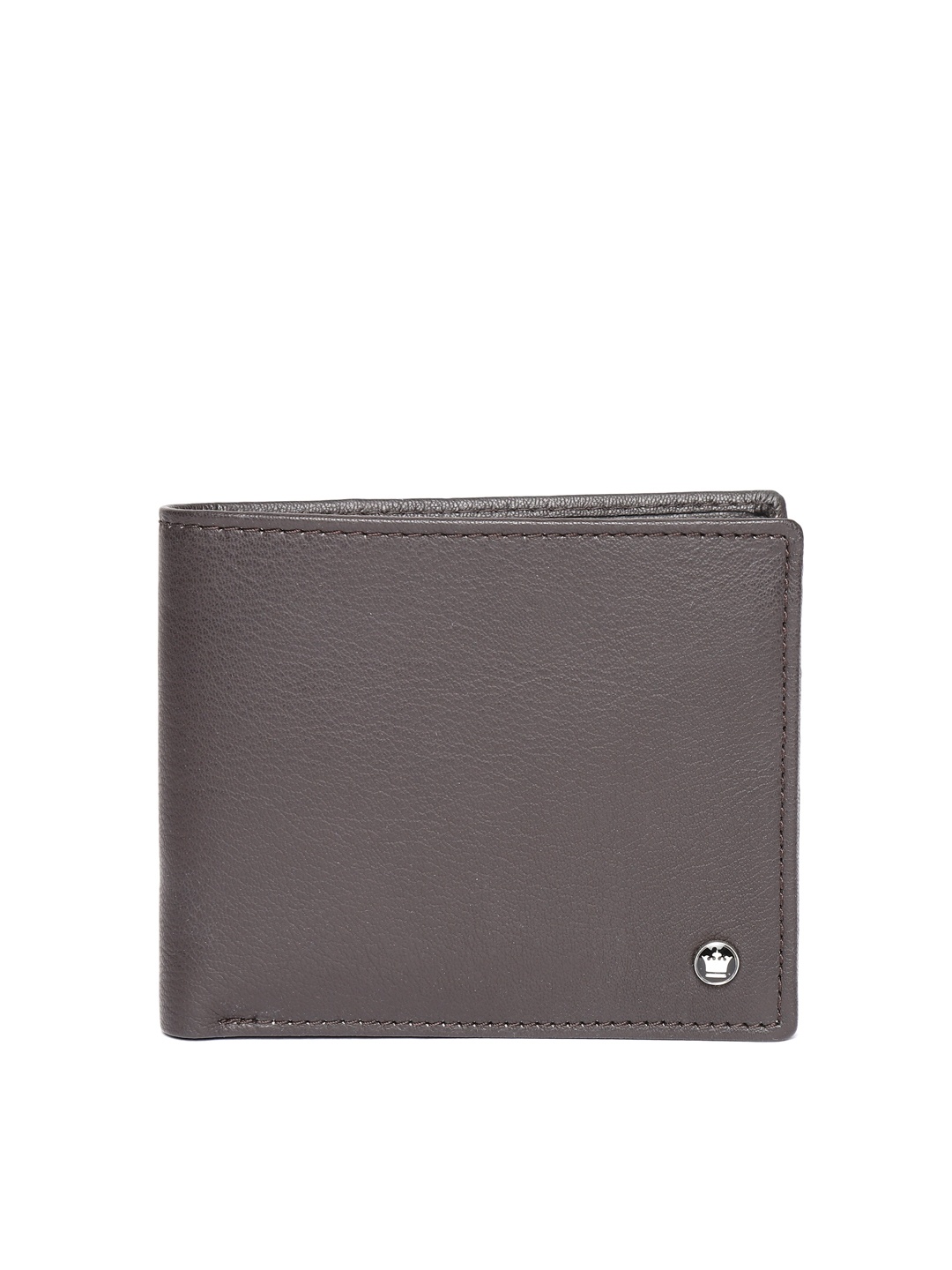 

Louis Philippe Men Coffee Brown Solid Leather Two Fold Wallet