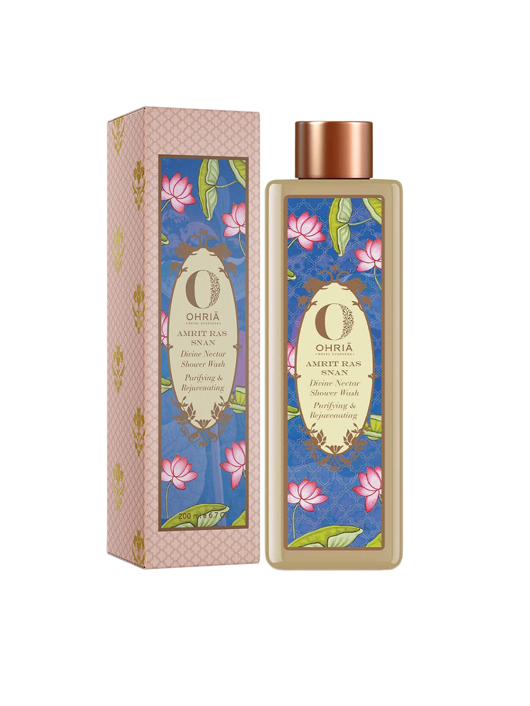 

OHRIA AYURVEDA Amrit Ras Snan Divine Nectar Shower Wash - 200ml, White