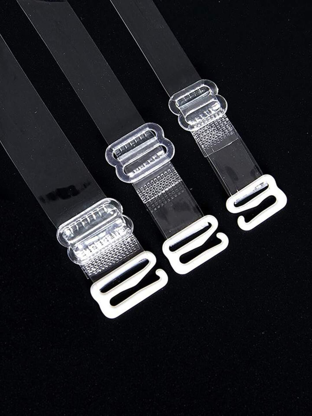 

VAGHBHATT 3-Pcs Silicone Bra Replacement Transparent Adjustable Straps