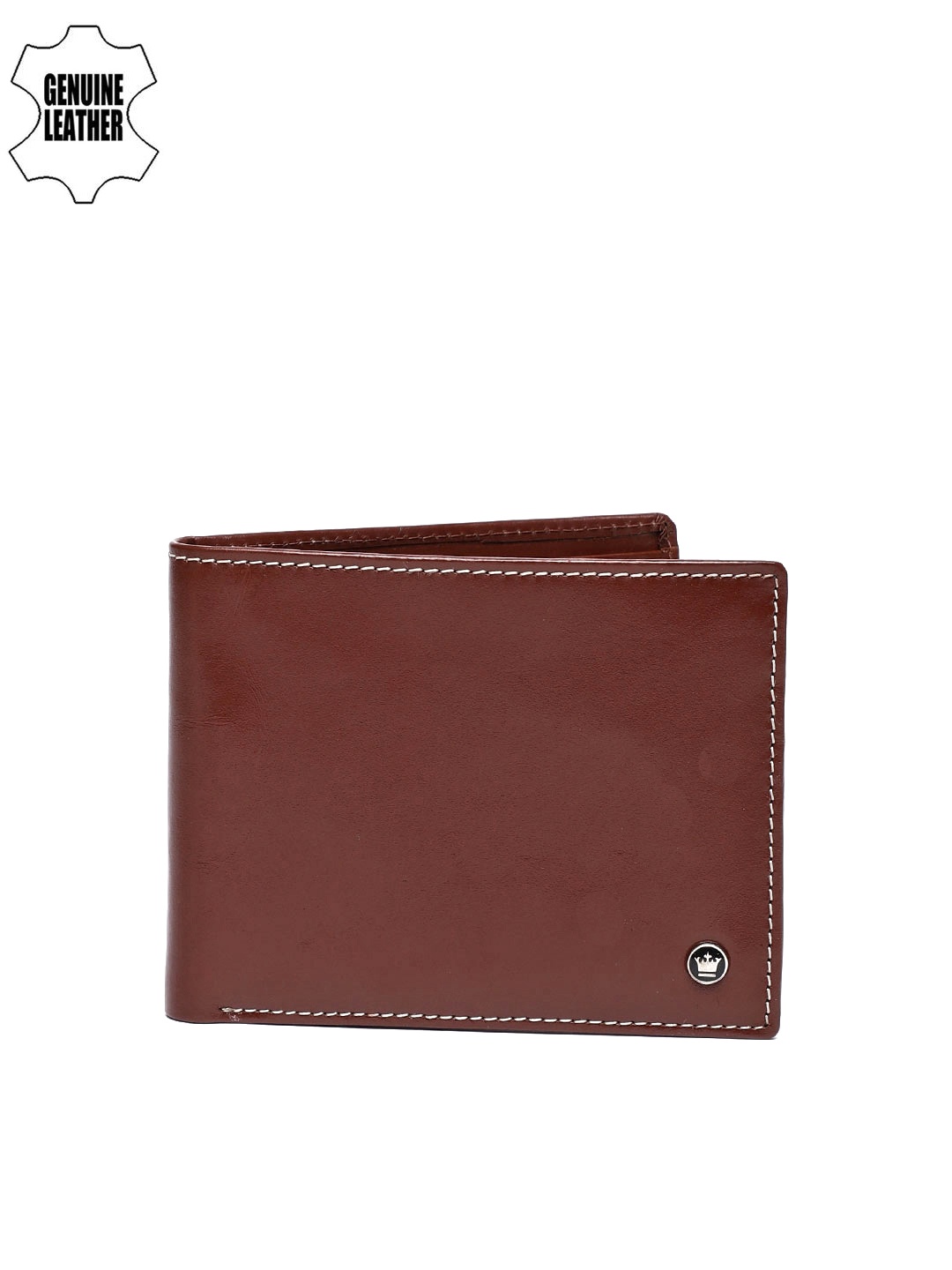 

Louis Philippe Men Tan Brown Genuine Leather Two Fold Wallet