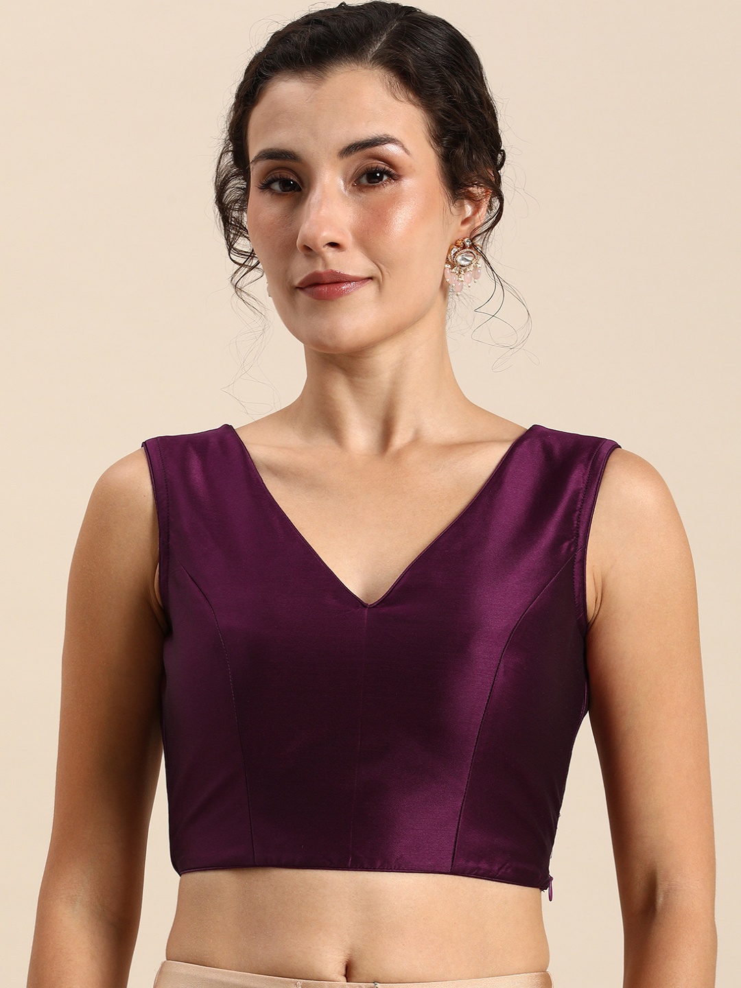 

Ethnovog Ready To Wear Blouse, Purple