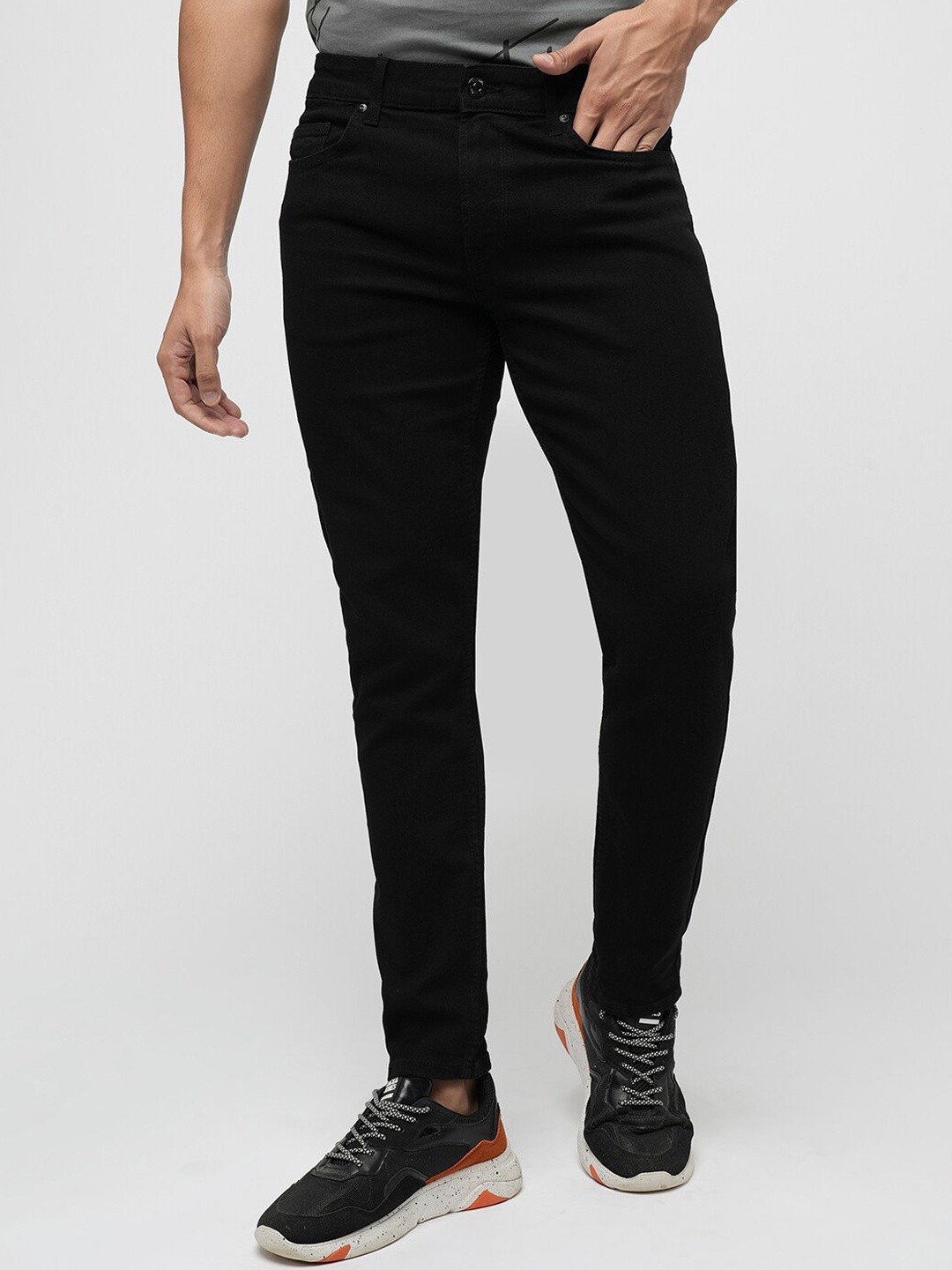 

Jack & Jones Men Slim Fit Comfort Stretchable Jeans, Black