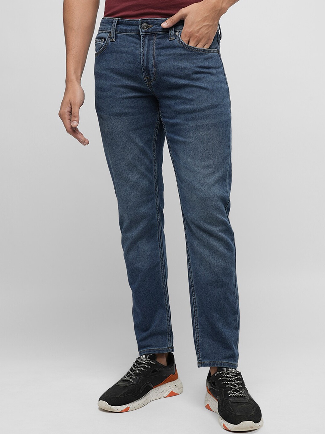 

Jack & Jones Men Slim Fit Light Fade Comfort Stretchable Jeans, Blue