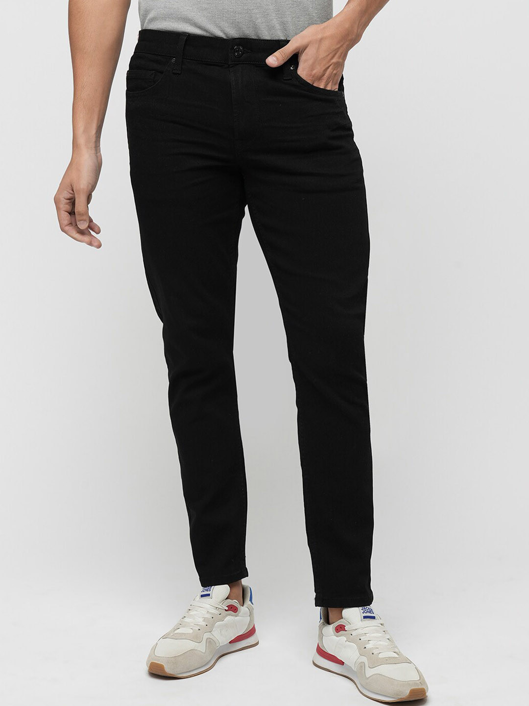 

Jack & Jones Men Slim Fit Comfort Stretchable Jeans, Black
