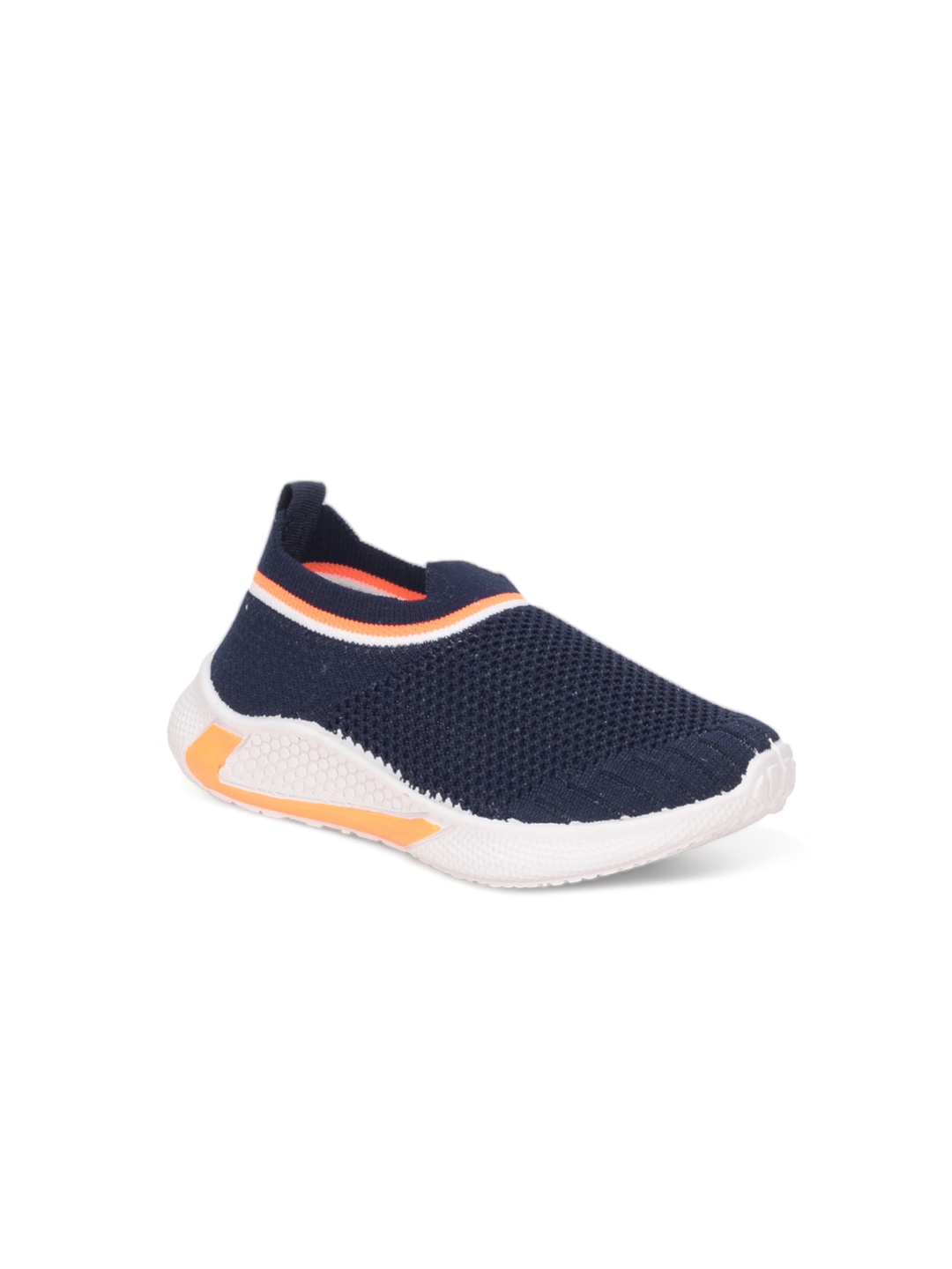 

Lil Lollipop Kids Textured Lightweight Slip-On Sneakers, Navy blue
