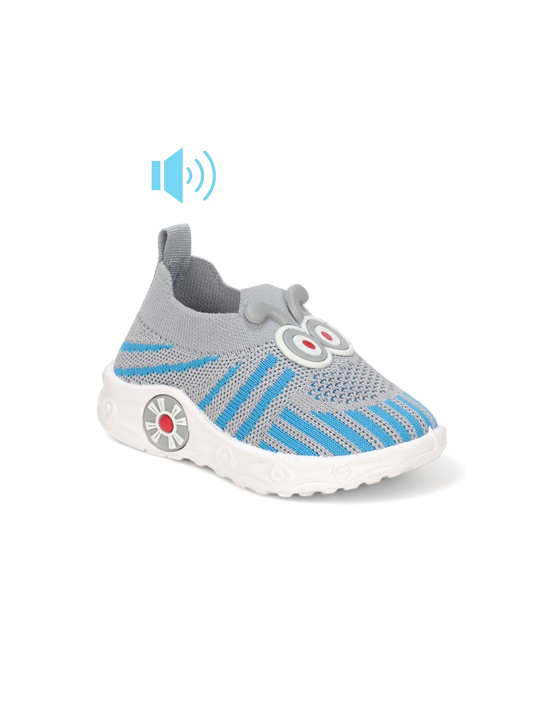 

Lil Lollipop Infants Printed Musical Slip-On Sneakers, Grey