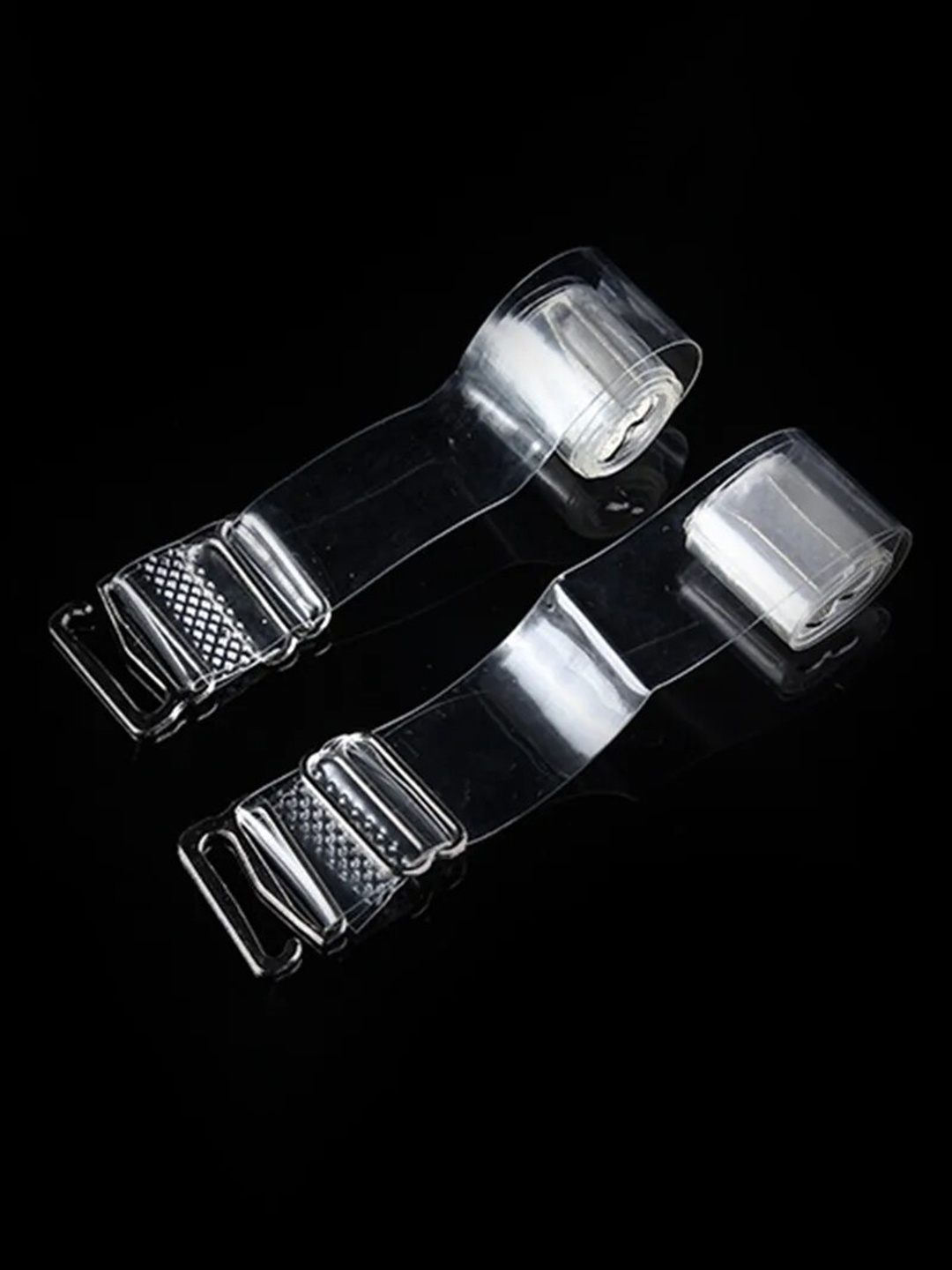 

VAGHBHATT 2-Pcs Silicone Bra Strap Adjustable Replacement Straps, Transparent