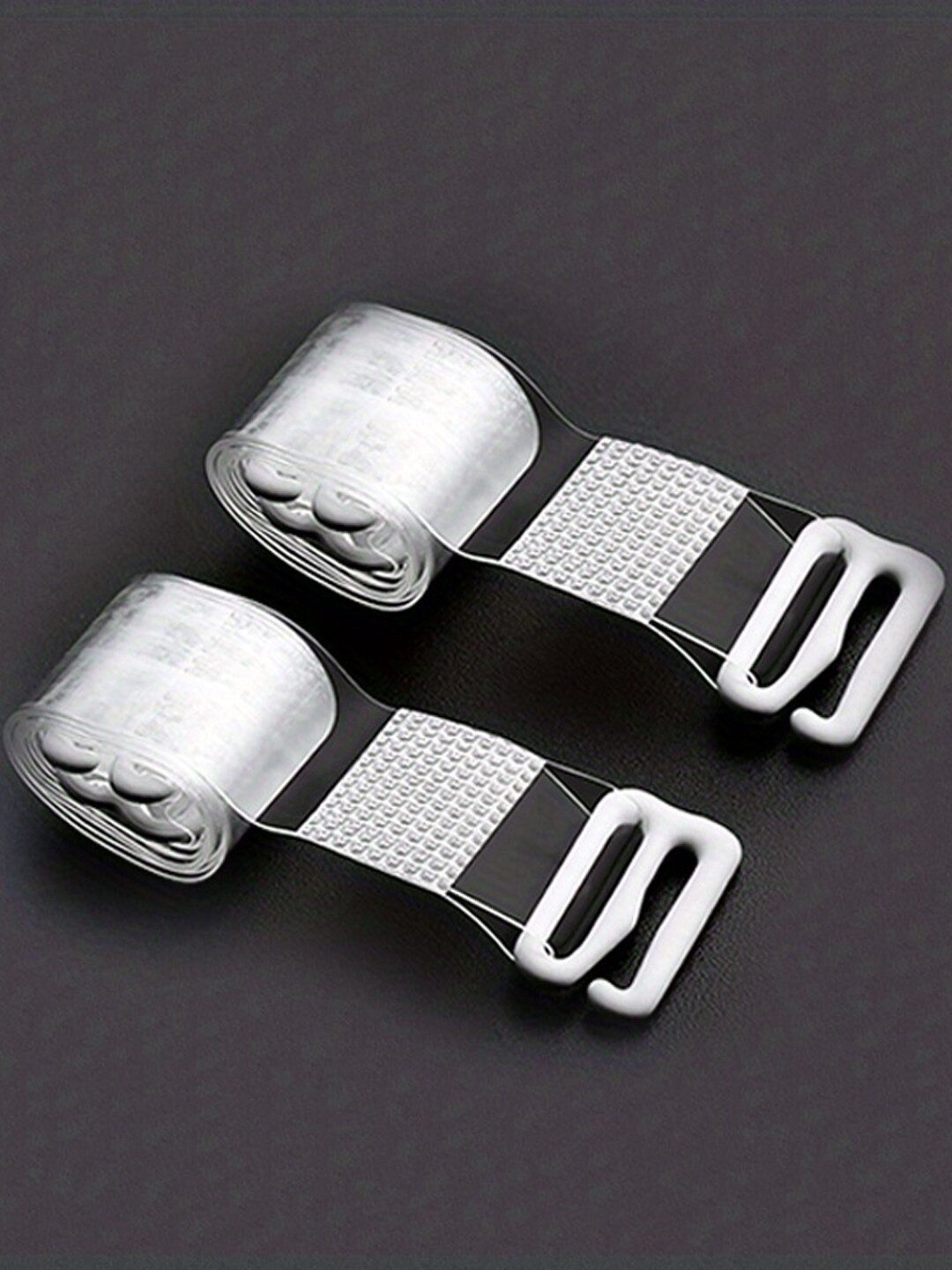 

VAGHBHATT 2-Pcs Silicone Bra Strap Adjustable Replacement Straps, Transparent