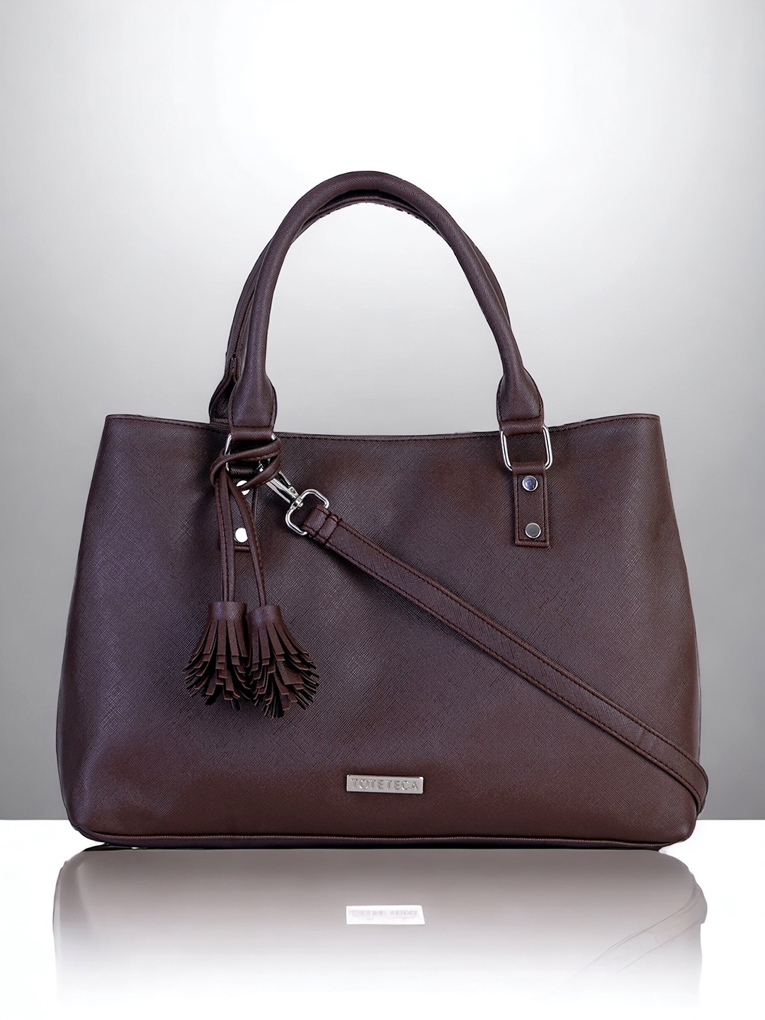 

Toteteca Oversized Structured Handheld Bag, Brown