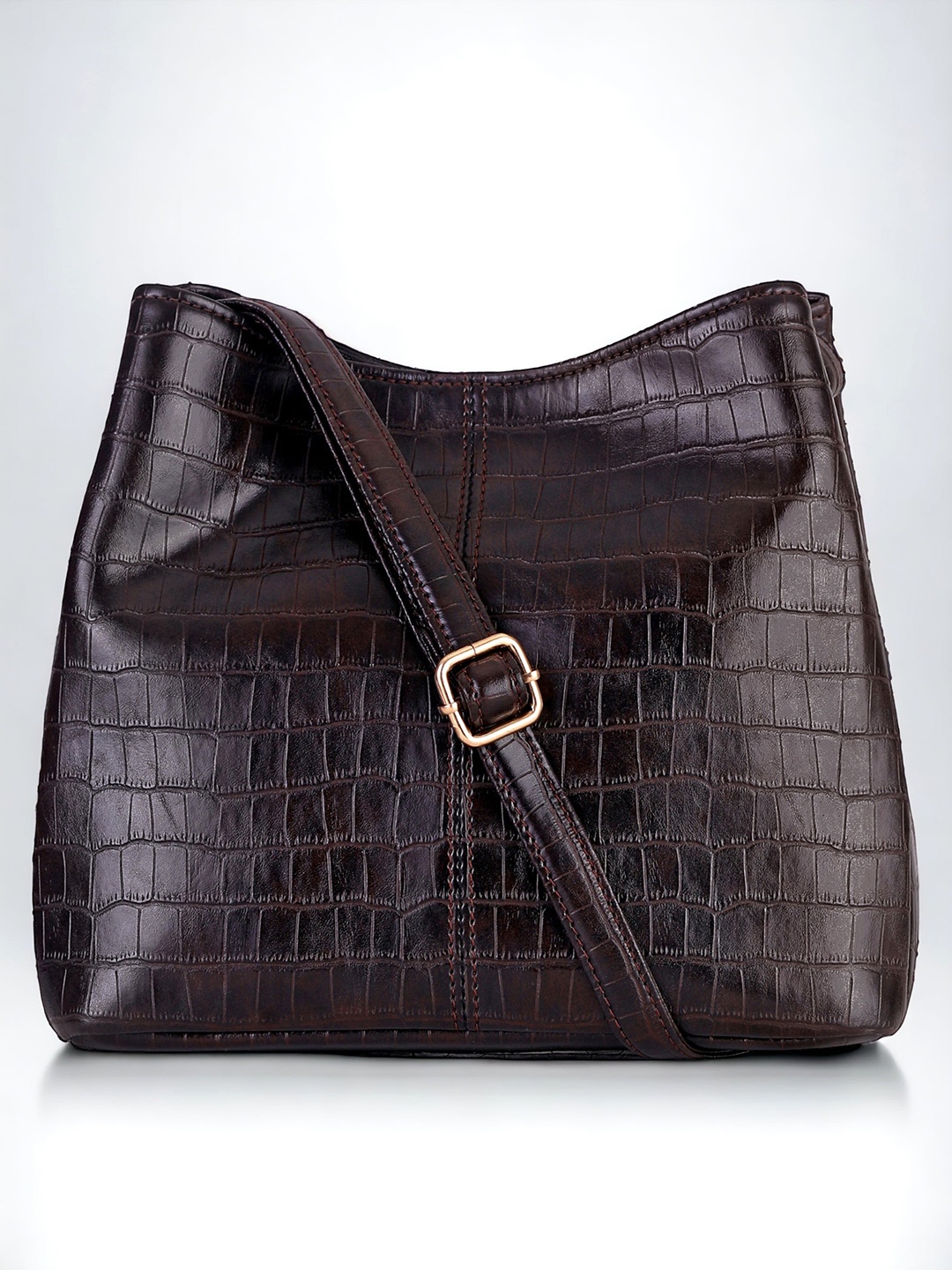 

Toteteca Textured Structured Sling Bag, Brown