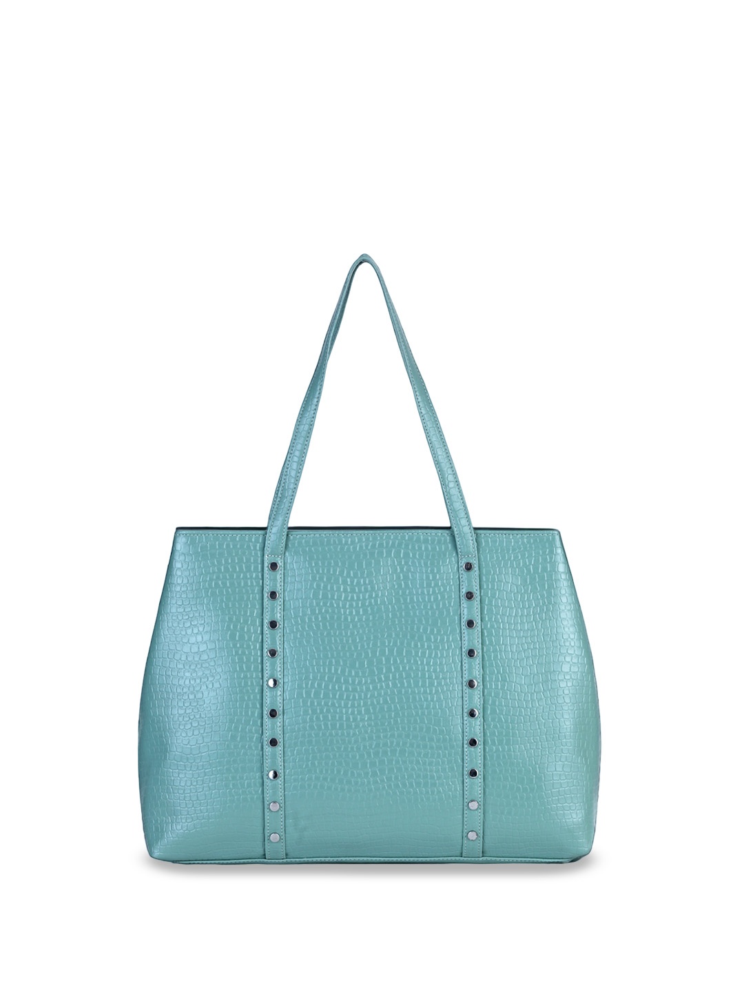 

Toteteca Textured Structured PU Shoulder Bag With Embellished, Green