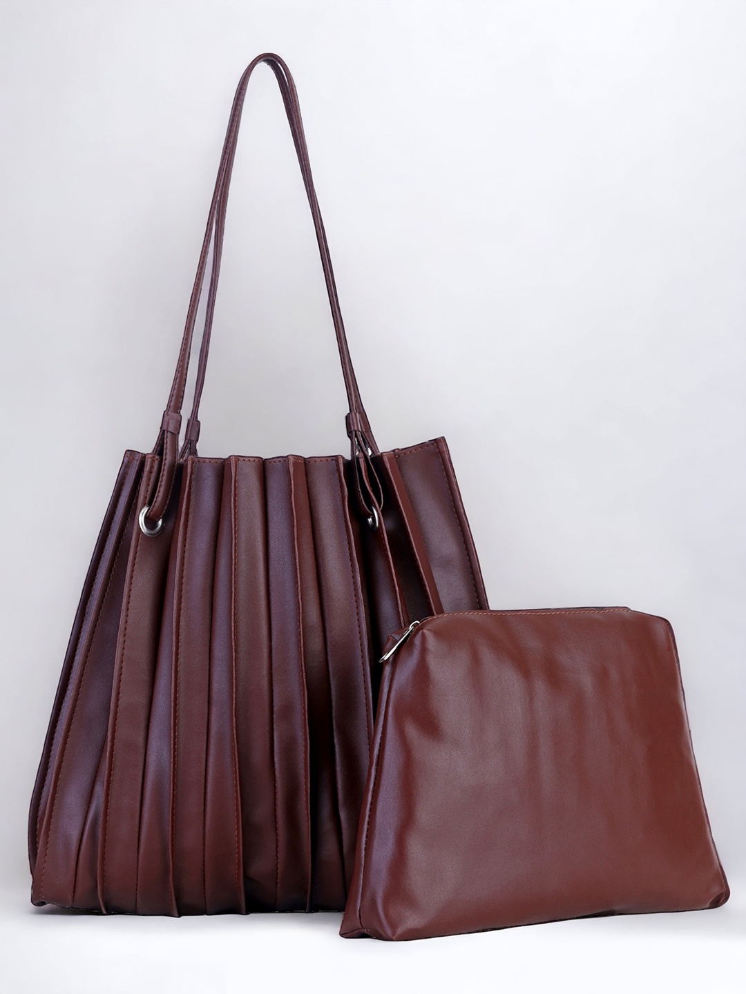 

Toteteca PU Bucket Shoulder Bag, Brown