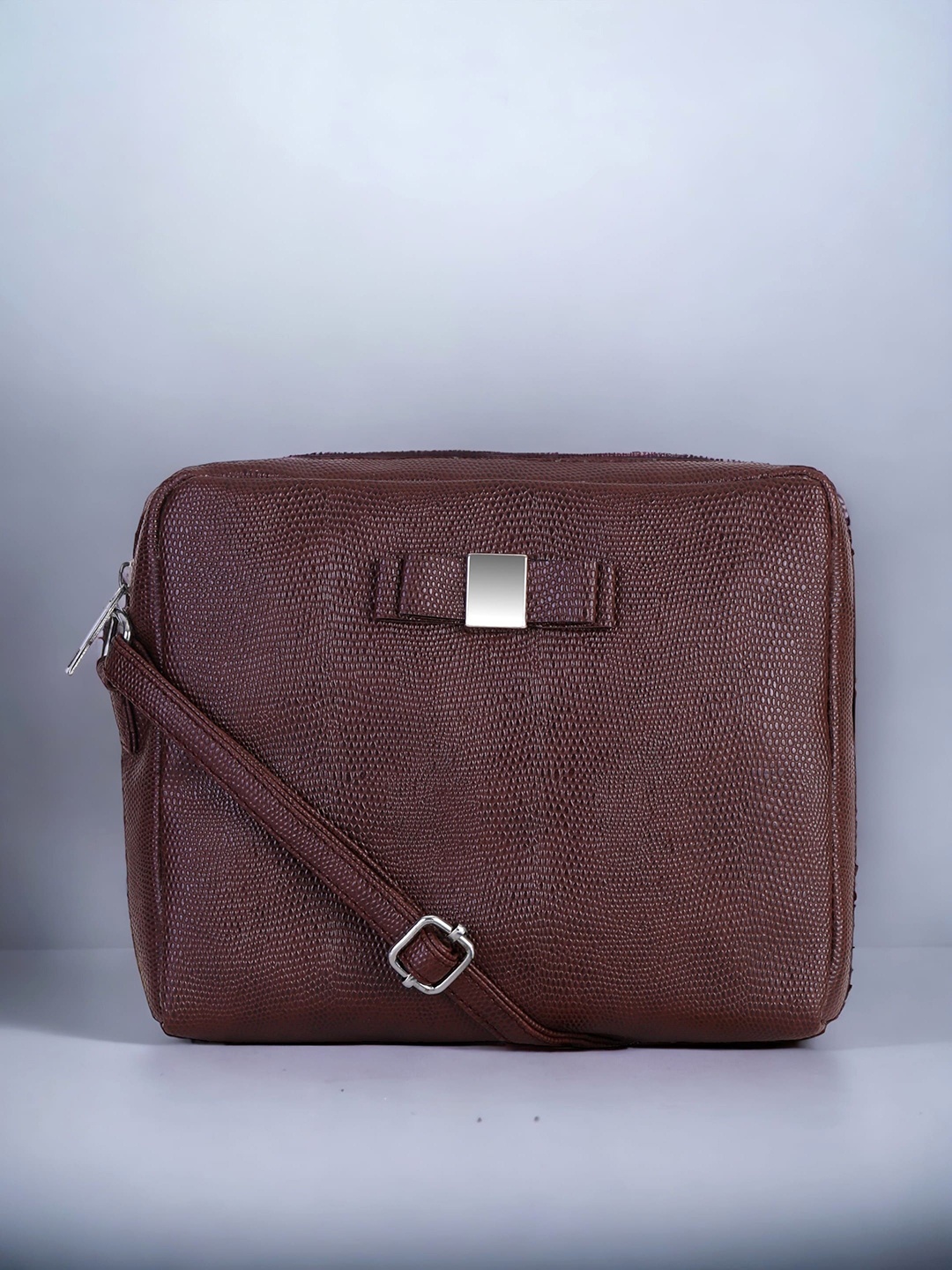 

Toteteca Textured Structured Sling Bag, Brown