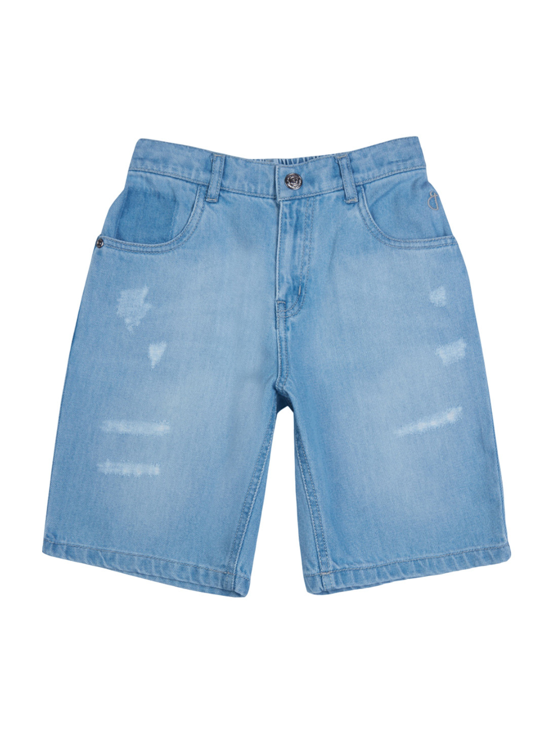 

Gini and Jony Boys Mid-Rise Cotton Denim Shorts, Blue