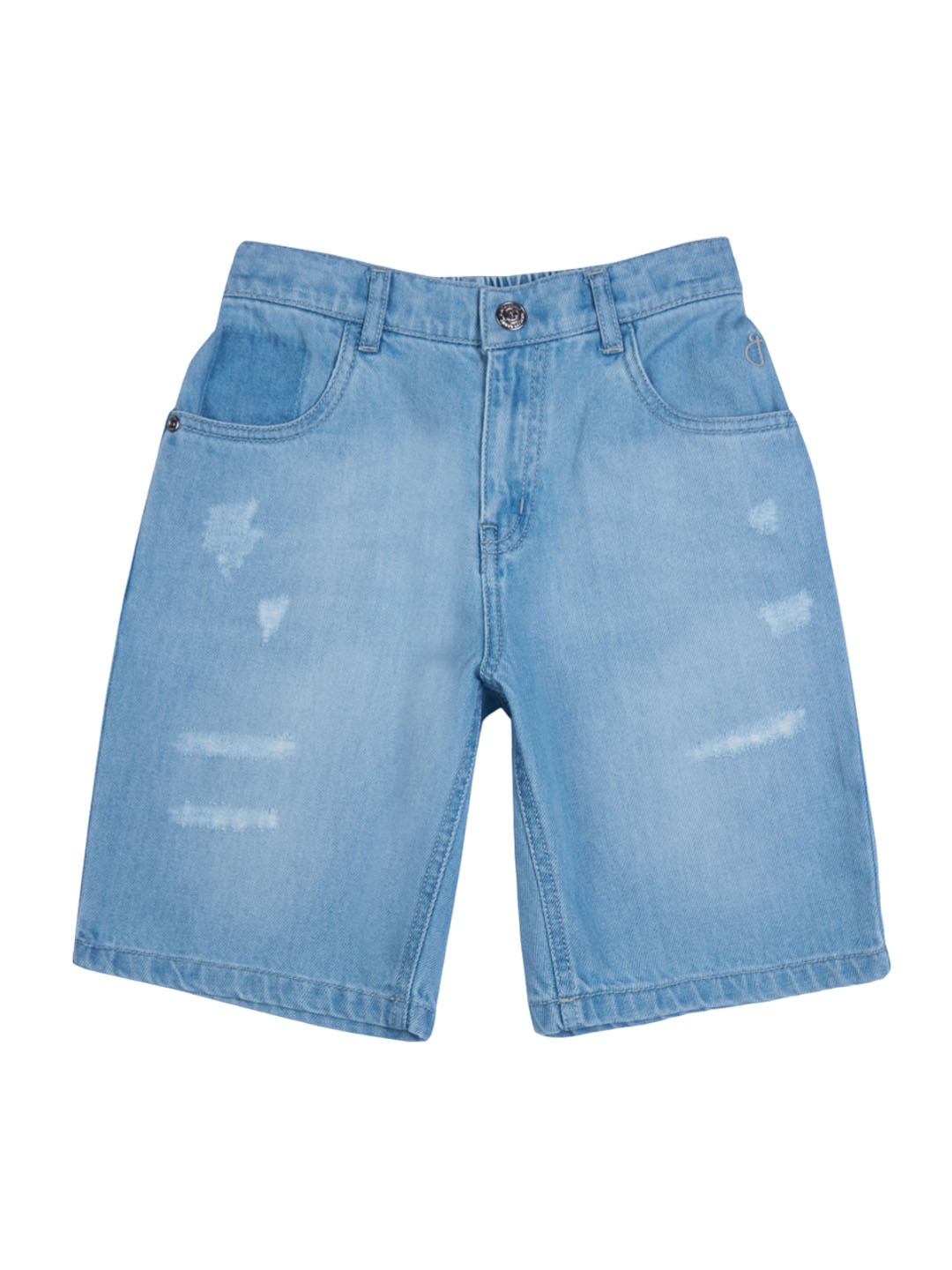 

Gini and Jony Boys Mid-Rise Cotton Denim Shorts, Blue