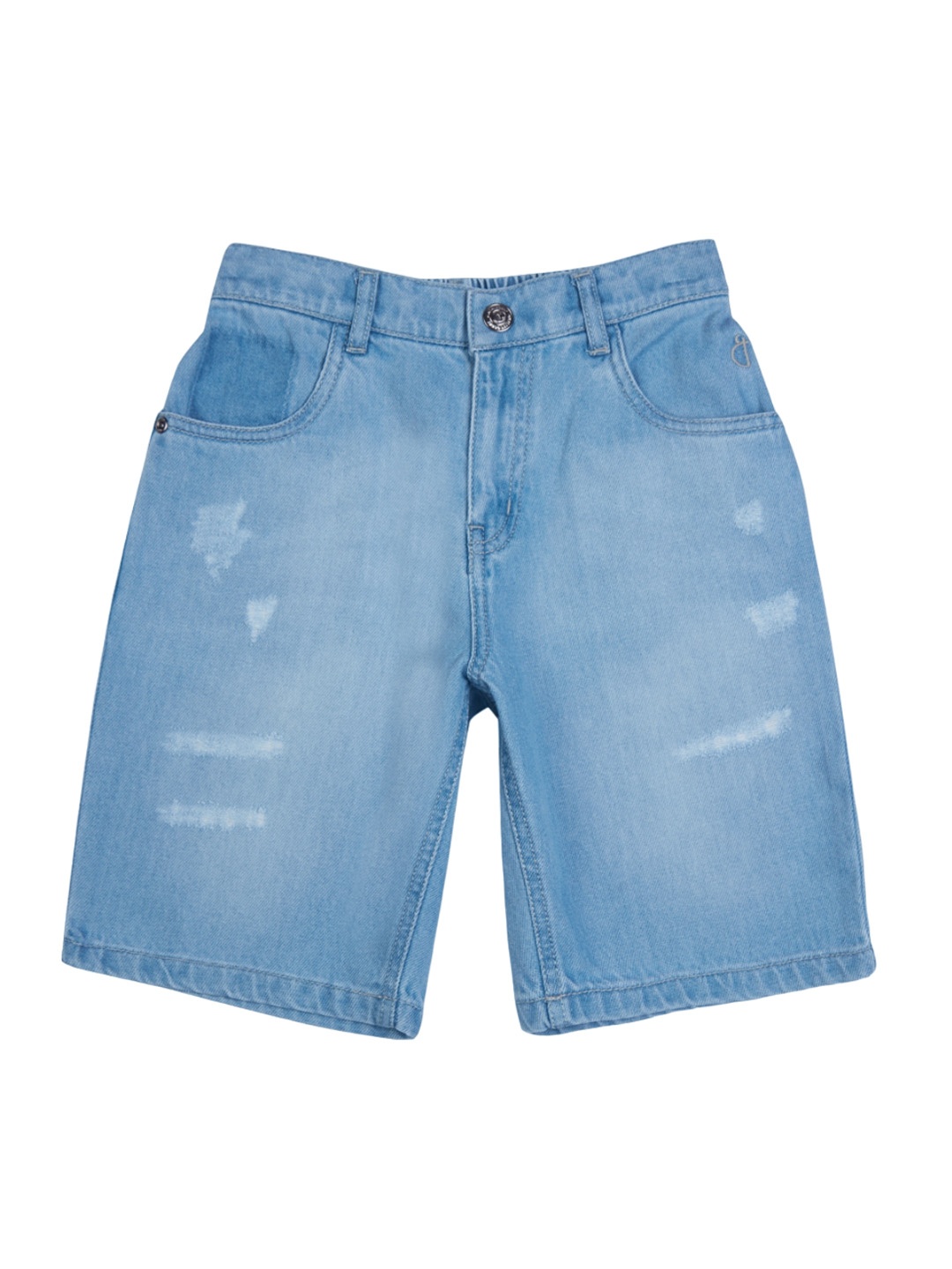 

Gini and Jony Boys Mid-Rise Cotton Denim Shorts, Blue