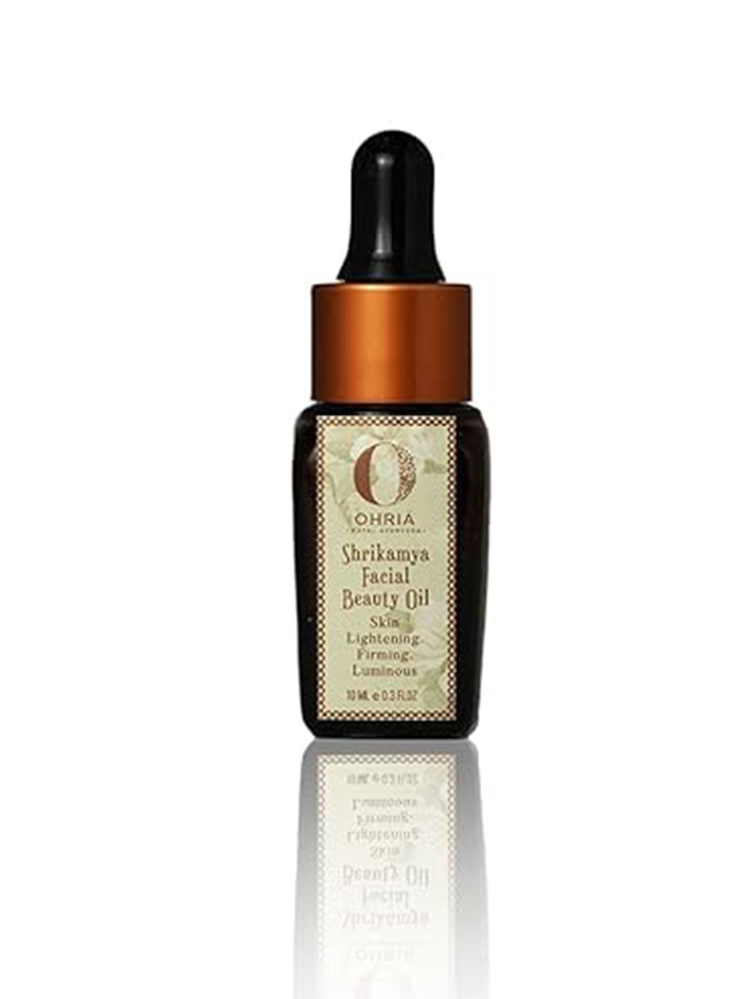 

OHRIA AYURVEDA Shrikamya Facial Beauty Oil For Skin Lightening Firming & Luminous - 10ml, Brown