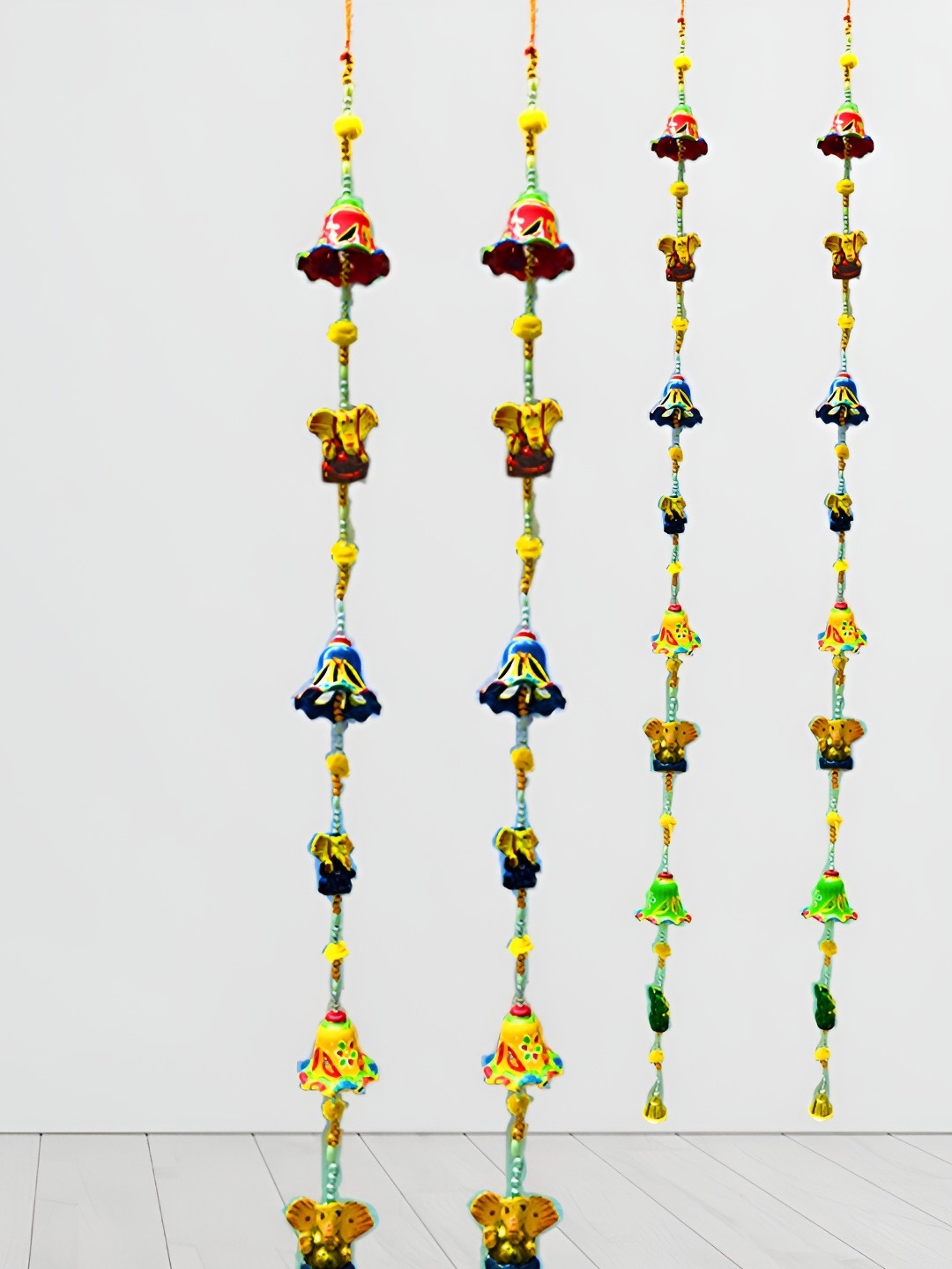 

Aawiclo Blue & Green 4 Pieces Wall Hanging Toran
