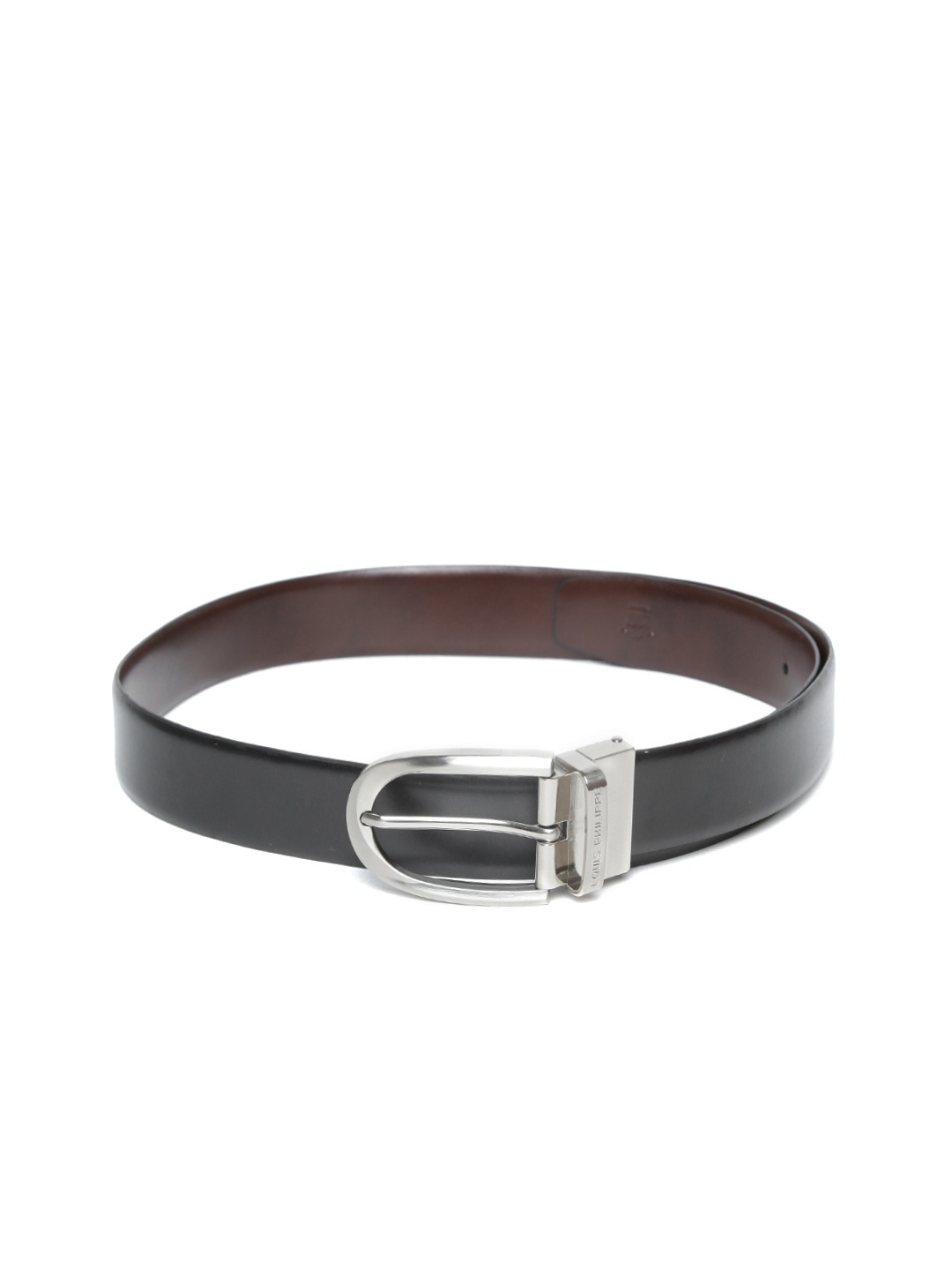 

Louis Philippe Men Black & Brown Leather Solid Reversible Belt
