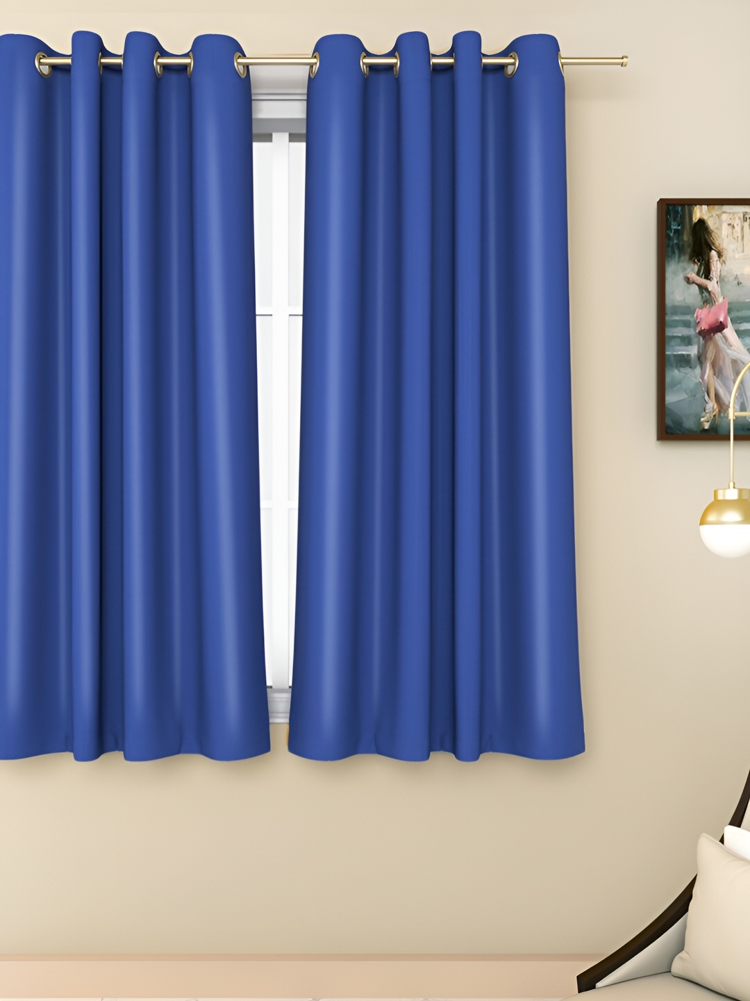 

THE CONVERSION Blue Black Out Window Curtain