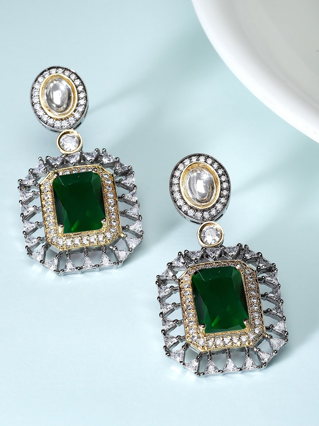 

KARATCART Silver Plated Drop Earrings