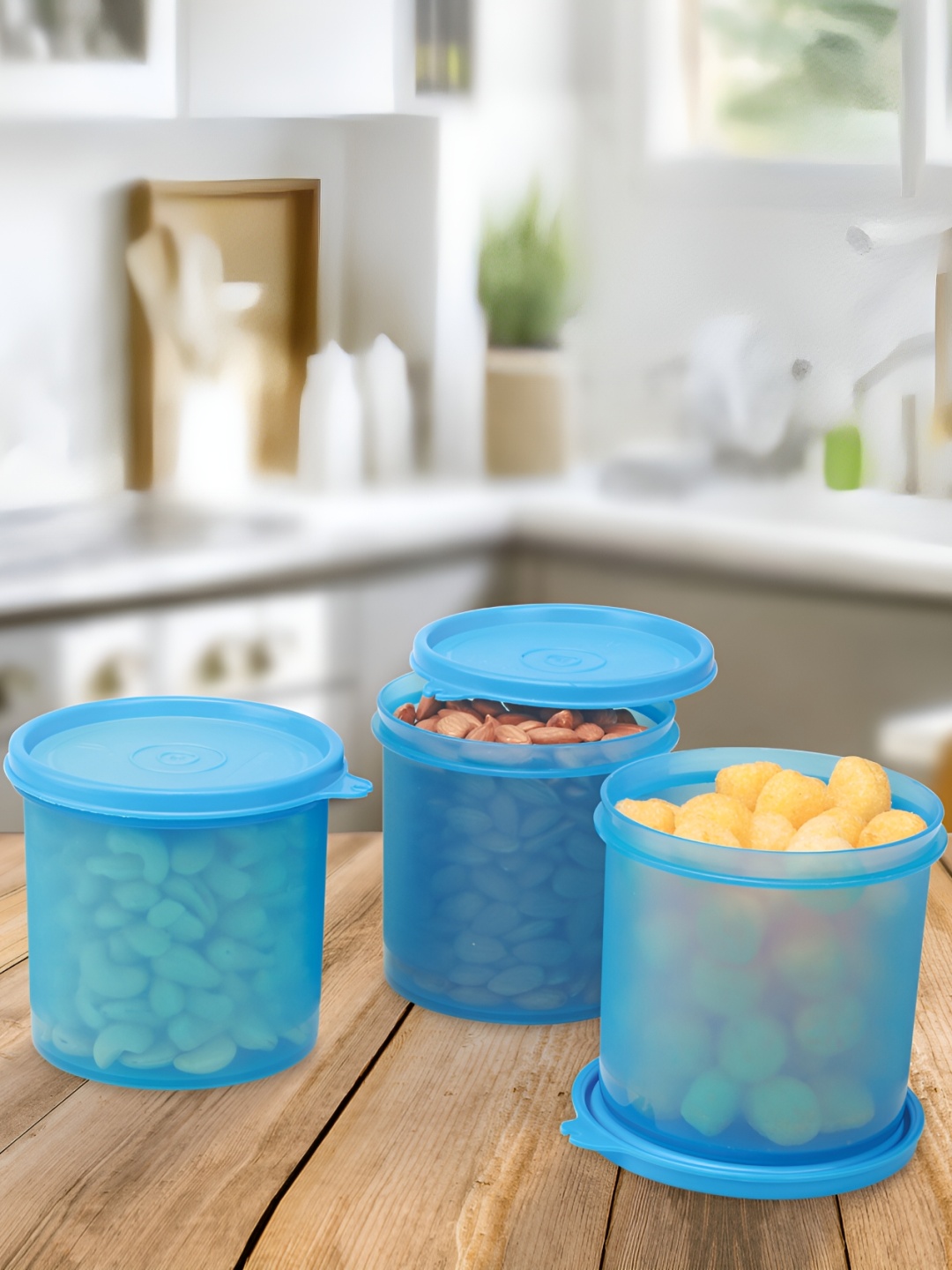 

JOYO Blue 3 Pieces Dishwasher Safe Food Containers 800 ml