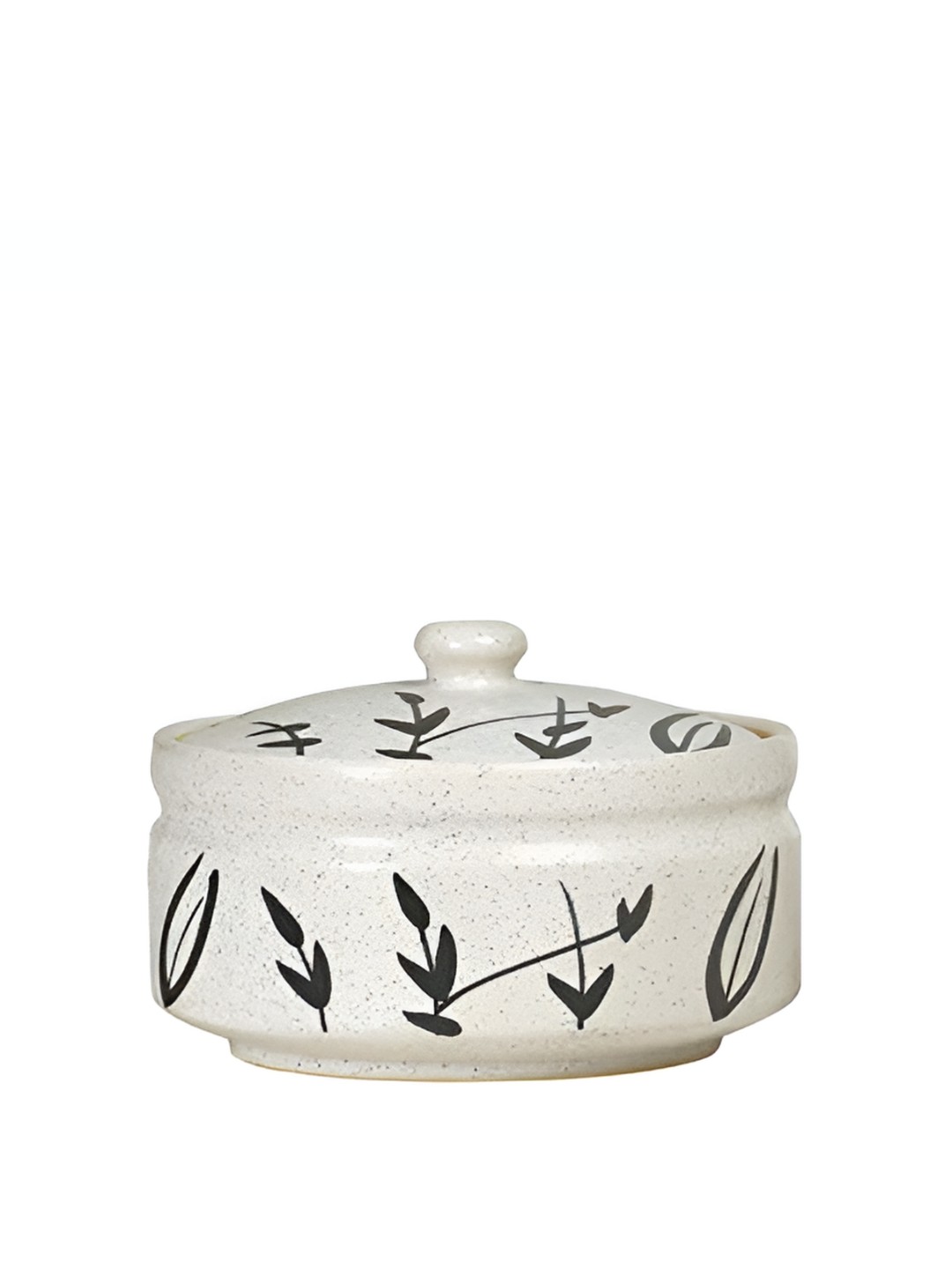 

caffeine Black 3Pieces Ceramic Serving Casserole, White