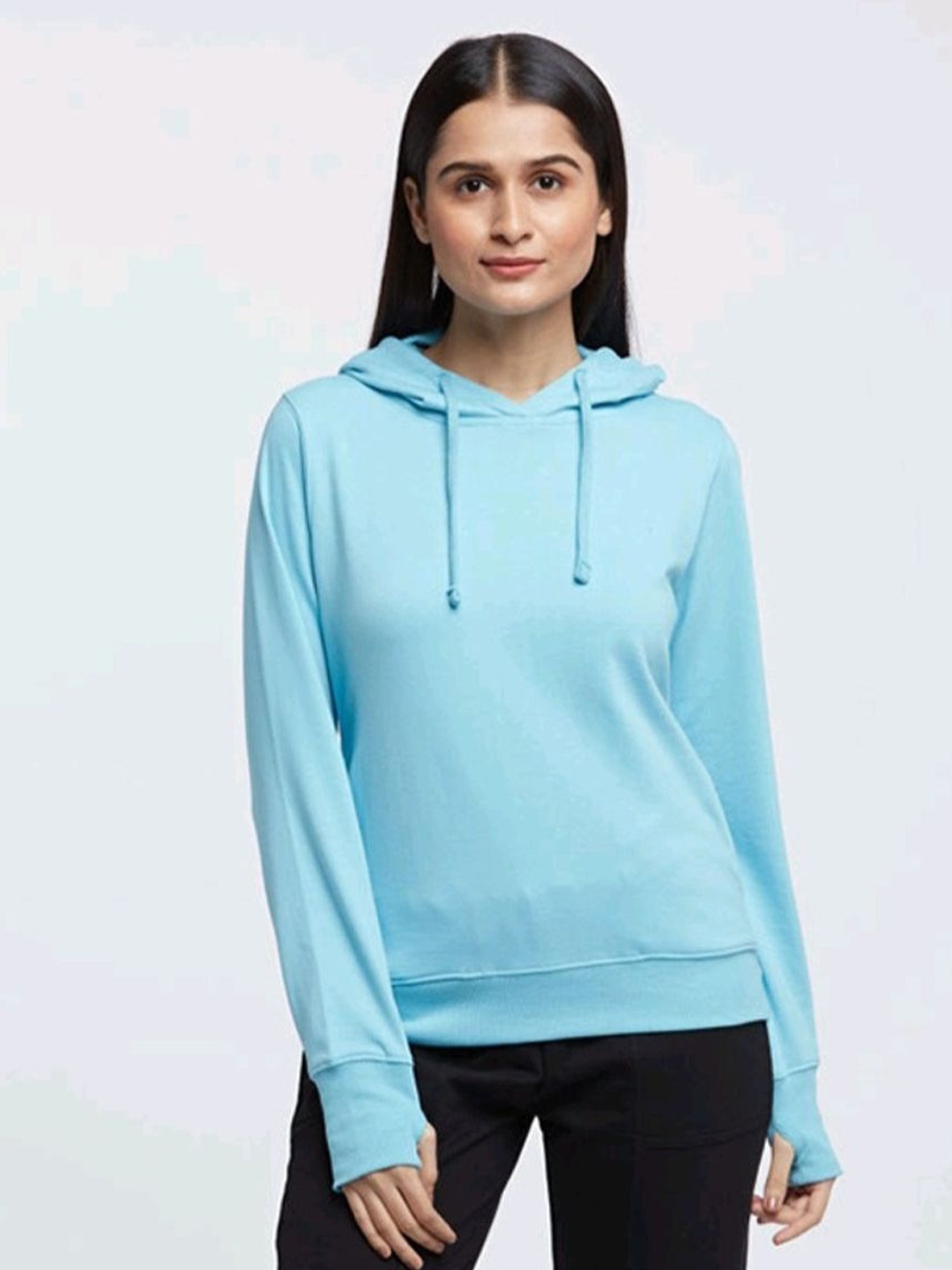 

Kosha Hooded Long Sleeves Cotton Pullover, Blue